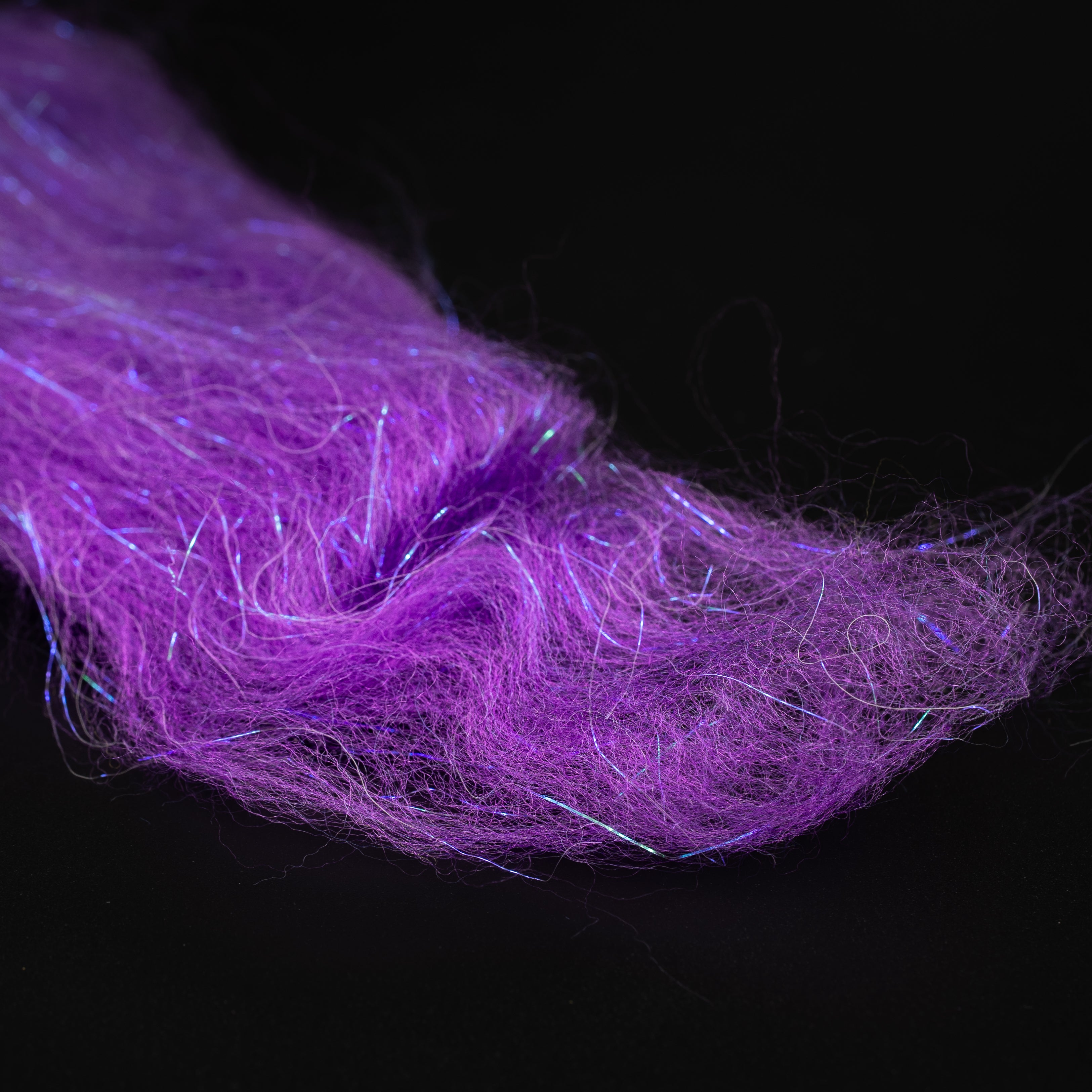 Voodoo Faux Fox Fibers Purple synthetic fly tying fibers