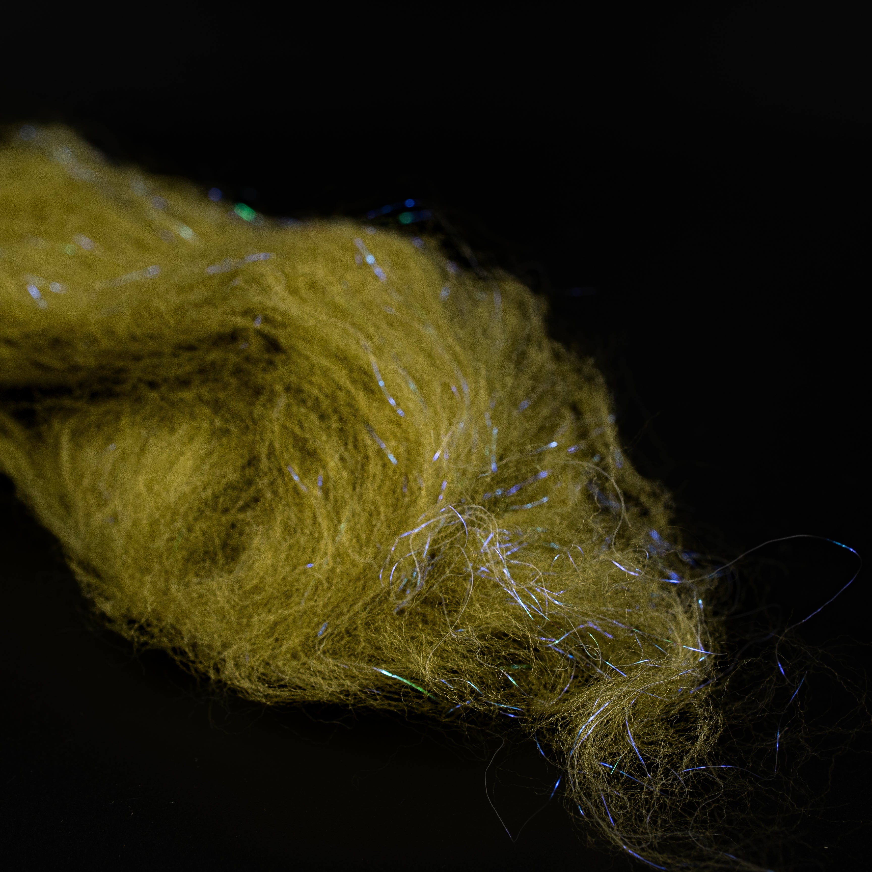 Voodoo Faux Fox Fibers Olive synthetic fly tying fibers