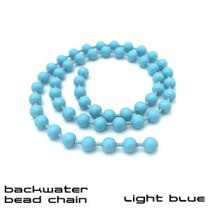 Backwater Bead Chain-Sight Cast fly tying beads Light Blue