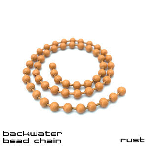 Backwater Bead Chain-Sight Cast fly tying beads Rust