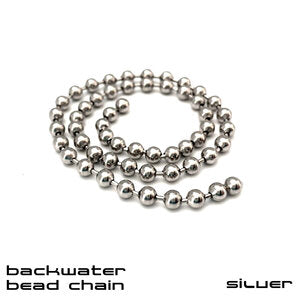 Backwater Bead Chain-Sight Cast fly tying beads Silver