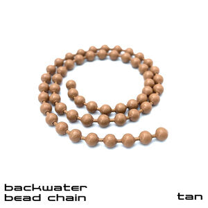 Backwater Bead Chain-Sight Cast fly tying beads Tan