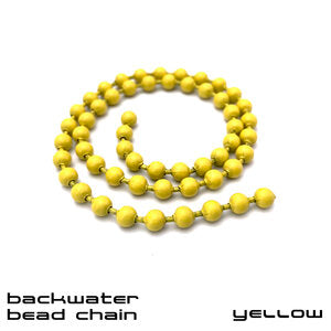 Backwater Bead Chain-Sight Cast fly tying beads Yellow