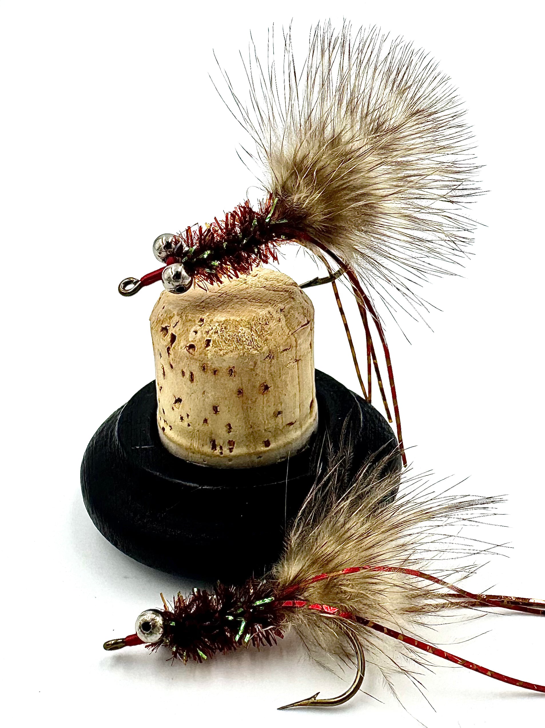 Barred Bass Bugger - Dirty Loaf fly with barred hackle