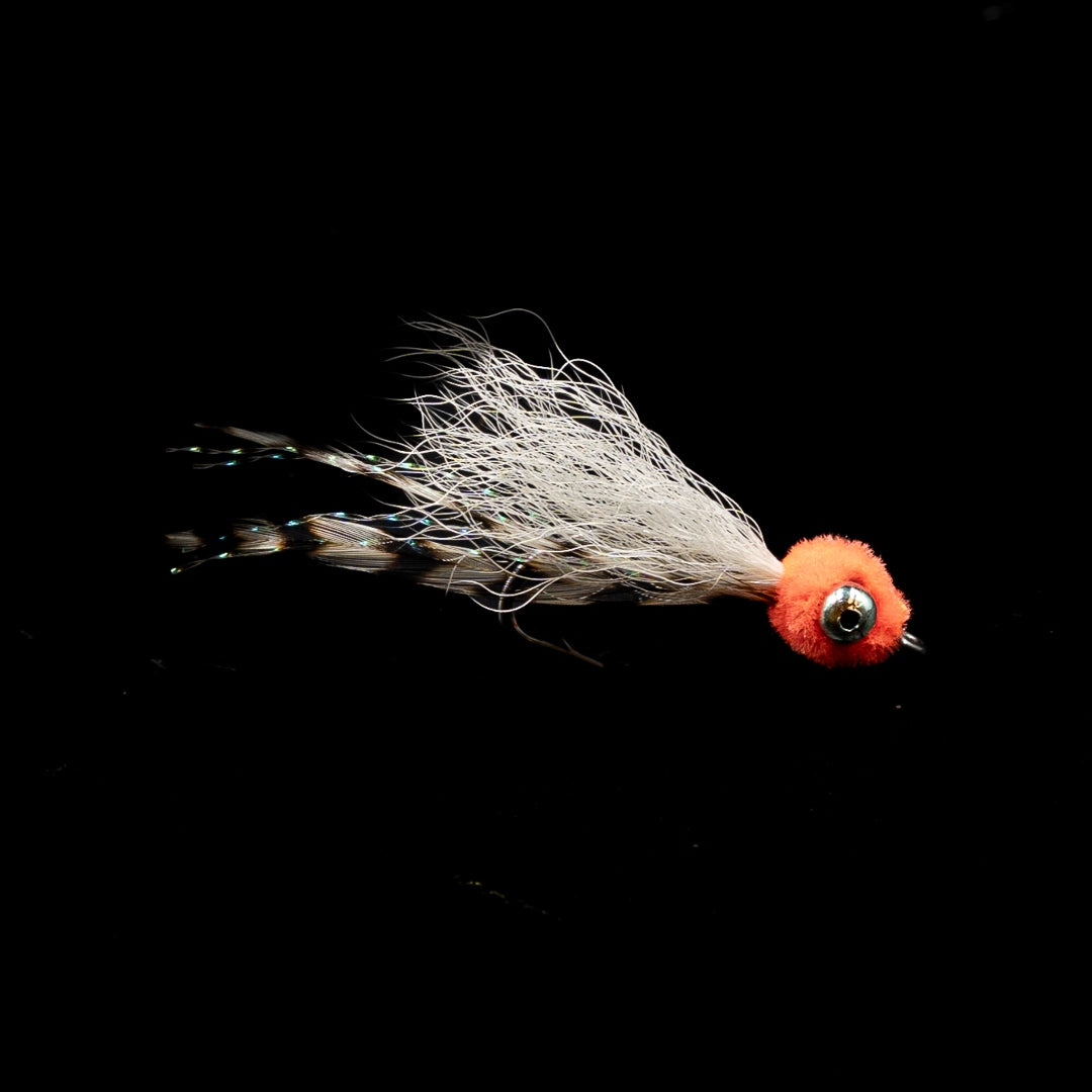 Bonefish Puff fly by FINATICS - orange chenille head bead chain bonefish pattern on Daiichi 2546