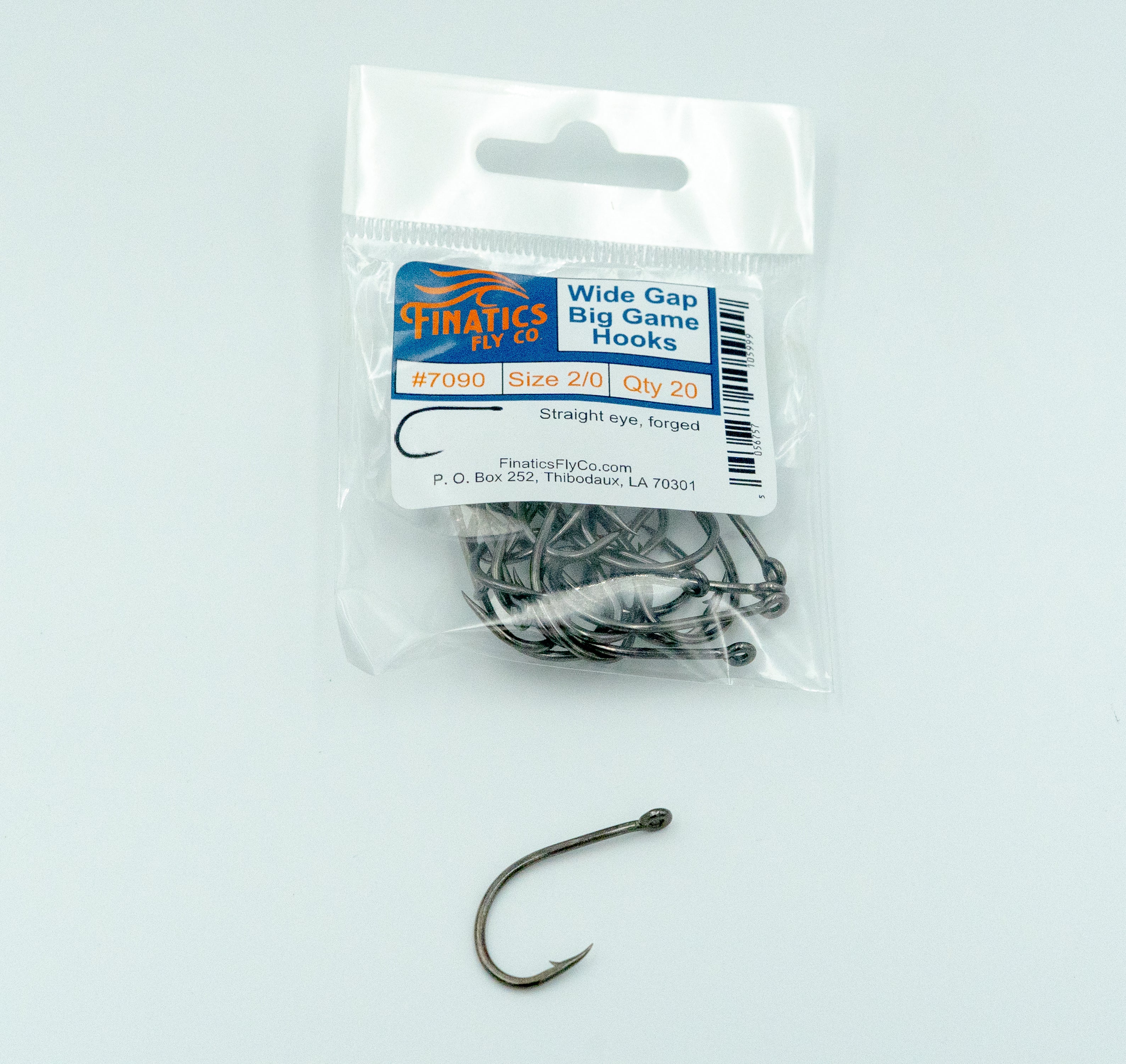 Wide Gap Big Game Hooks – #7090- Finatics Fly Company