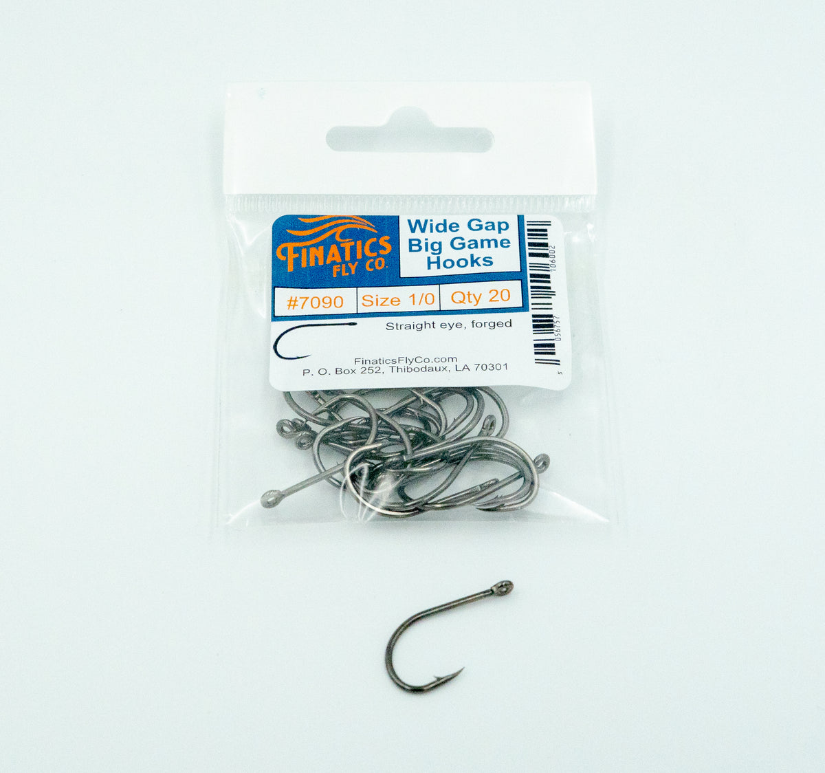 Wide Gap Big Game Hooks – #7090- Finatics Fly Company
