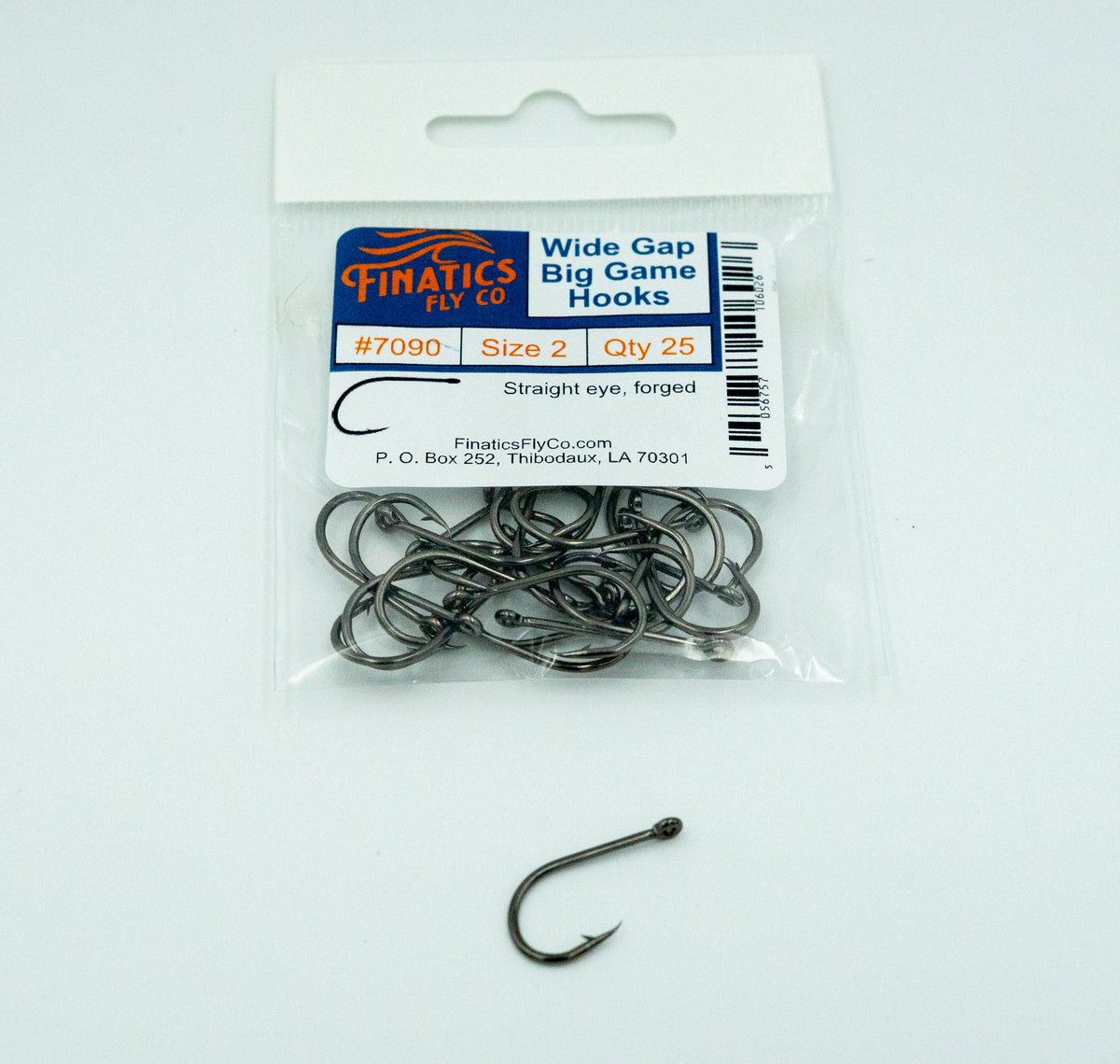 Wide Gap Big Game Hooks – #7090- Finatics Fly Company