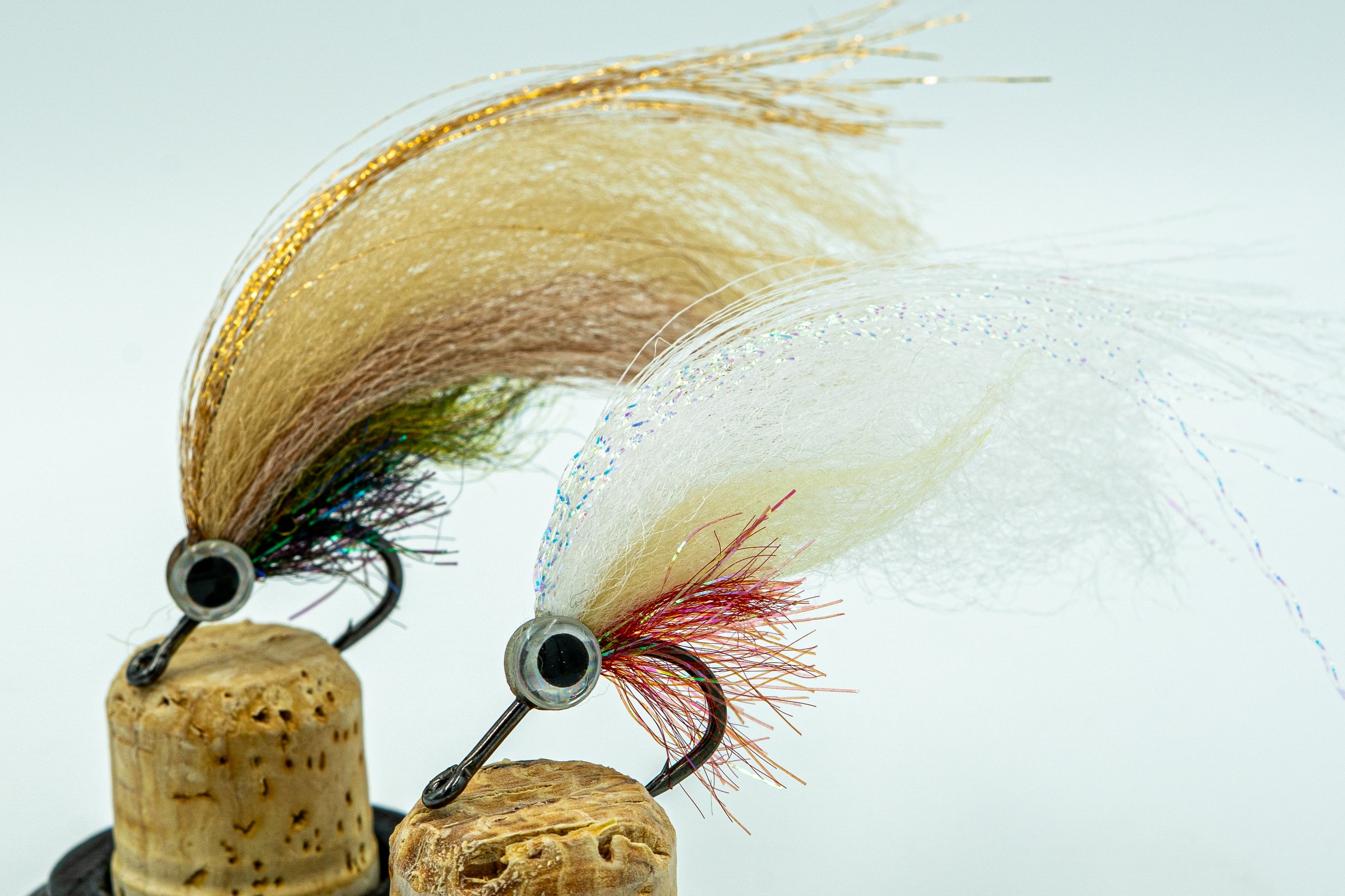 Baja Punk - Dirty Loaf saltwater fly tan and white profile