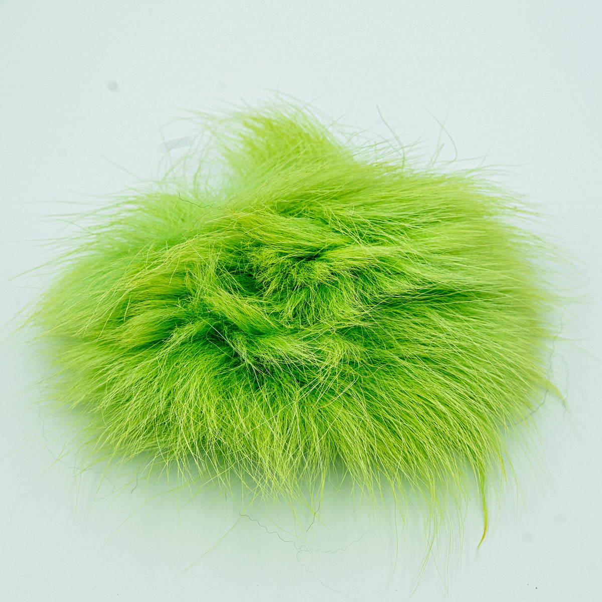 Arctic Fox Tail Fly Hair Chartreuse color