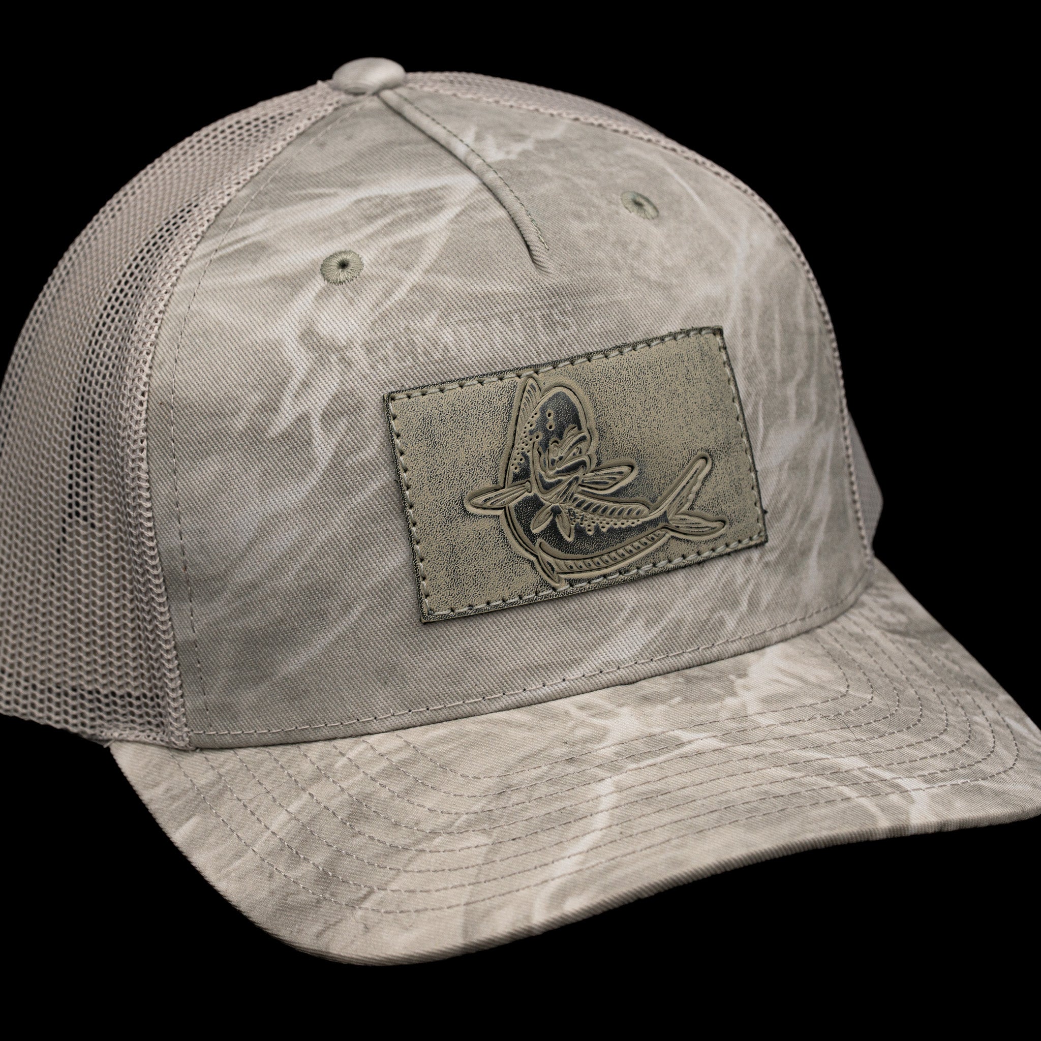 Mahi Mahi Leather Patch Trucker Hat – Finatics Fly Company