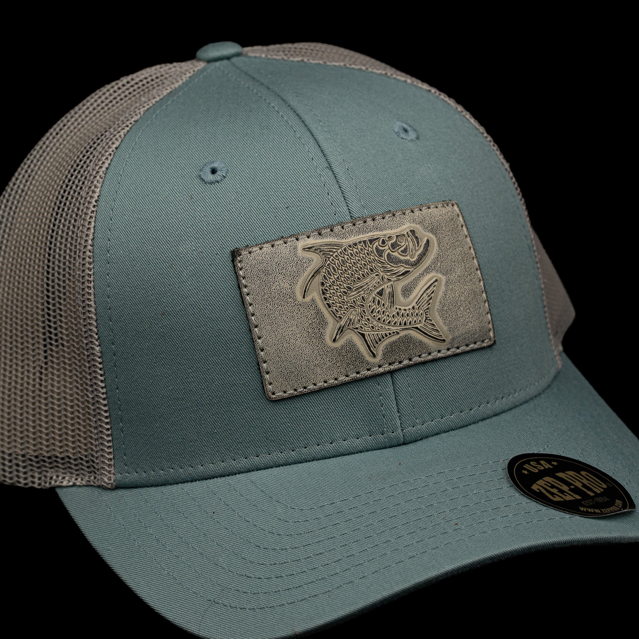 Tarpon Leather Patch Trucker Hat – Finatics Fly Company