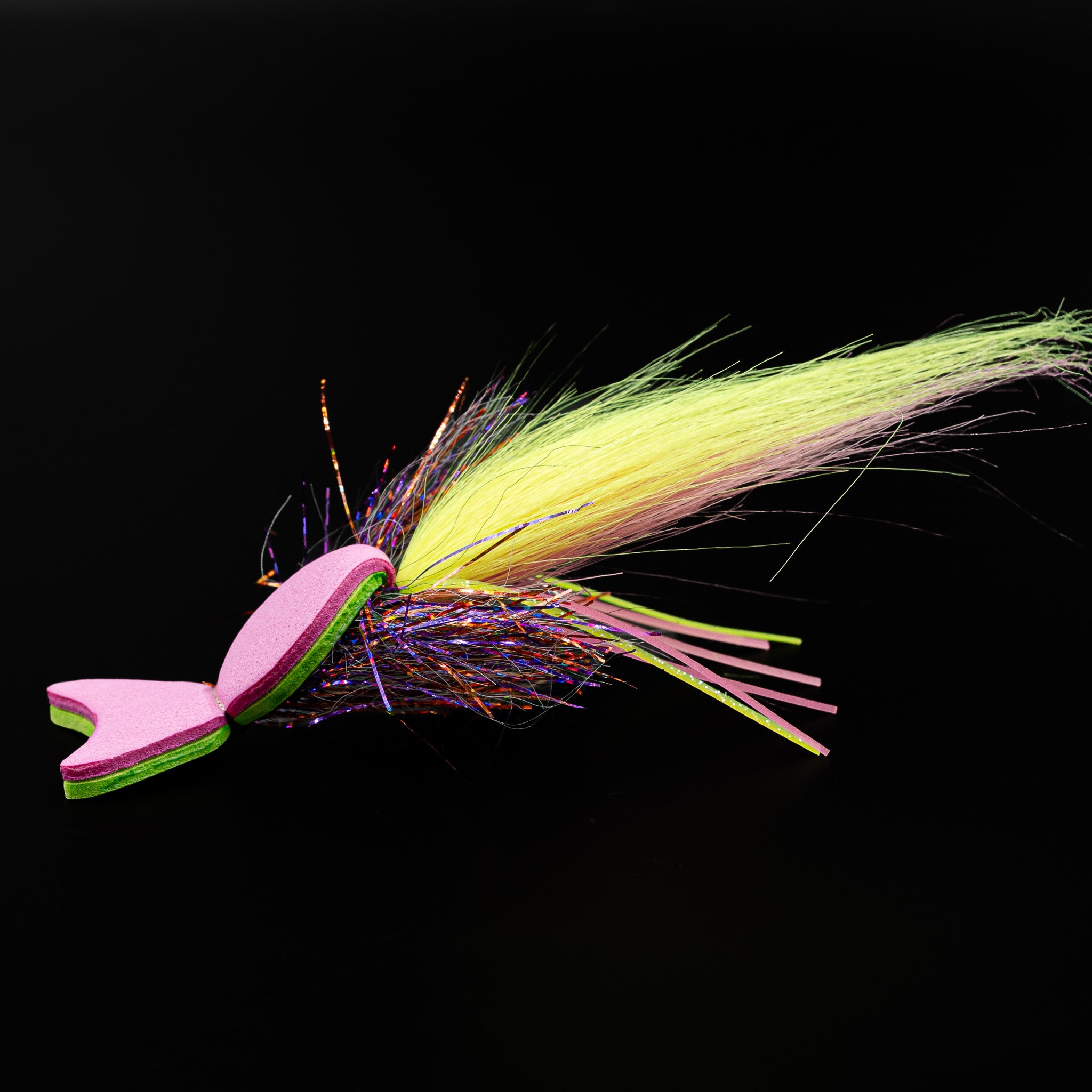 XL Gator Gurgler topwater fly on a Mustad 5/0 saltwater hook for redfish and tarpon - The Dirty Loaf - view 4