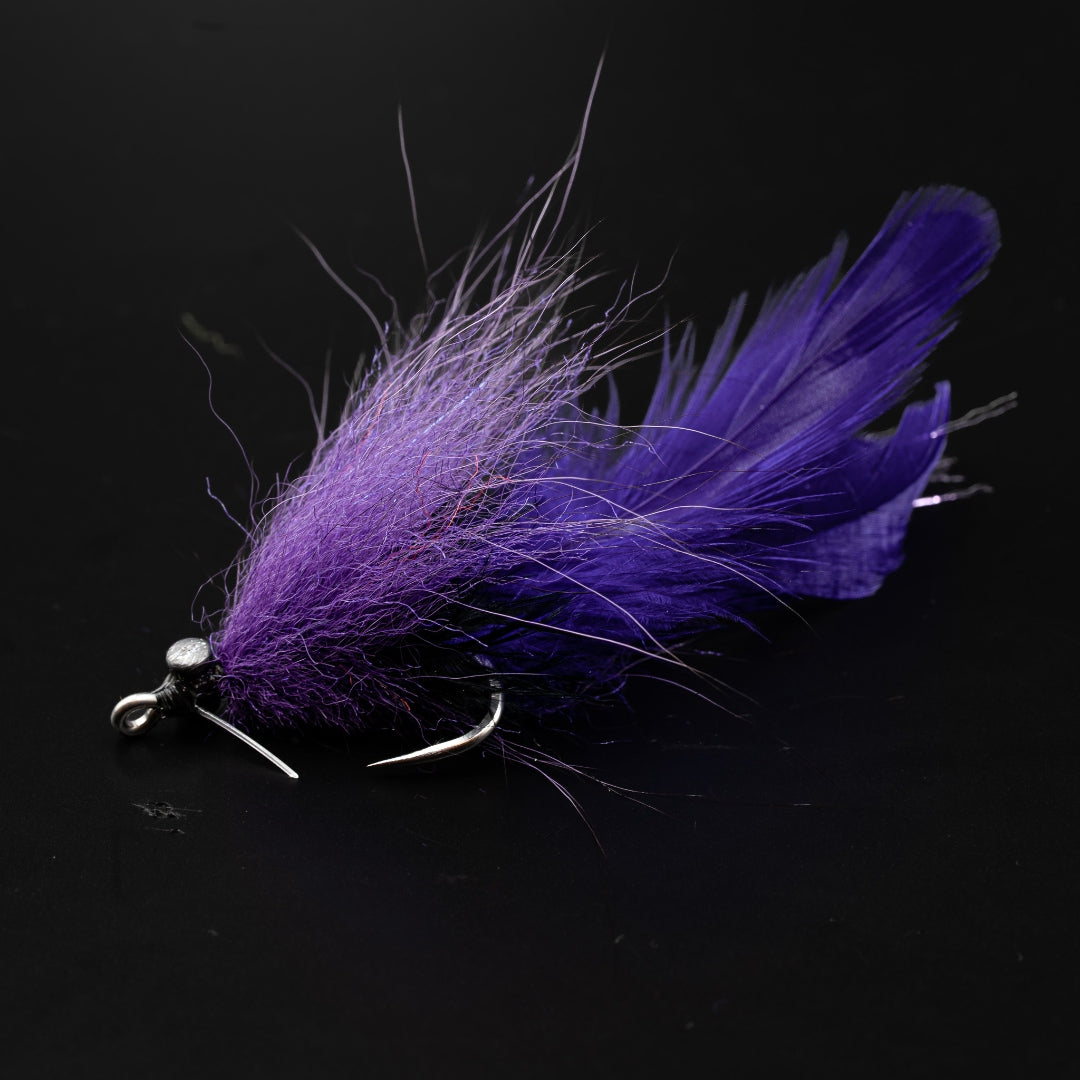LA Roughneck in Purple - FINATICS Marsh Series bull redfish fly