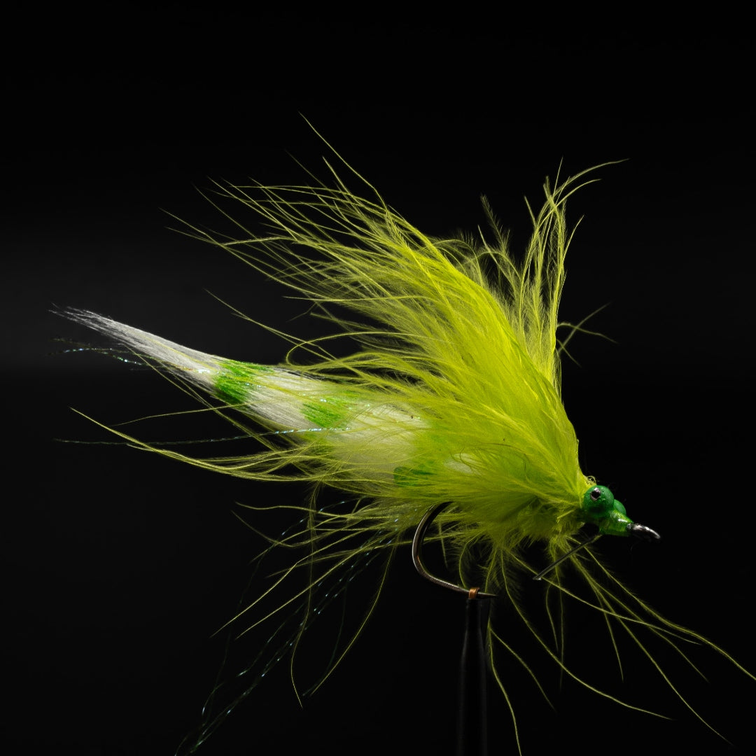Bedhead Bull in Chartreuse - FINATICS Marsh Series bull redfish fly