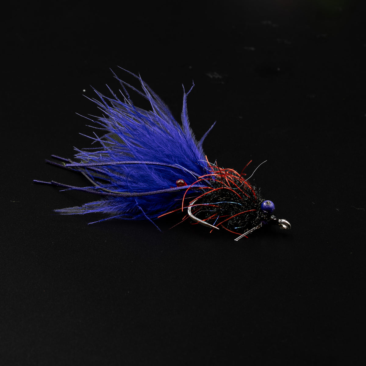 Small Fry saltwater fly - Black/Purple
