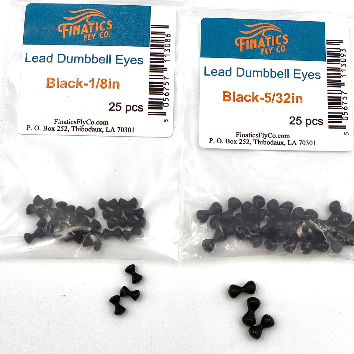 Dumbbell Eyes– Finatics Fly Company - fly tying material - image 4