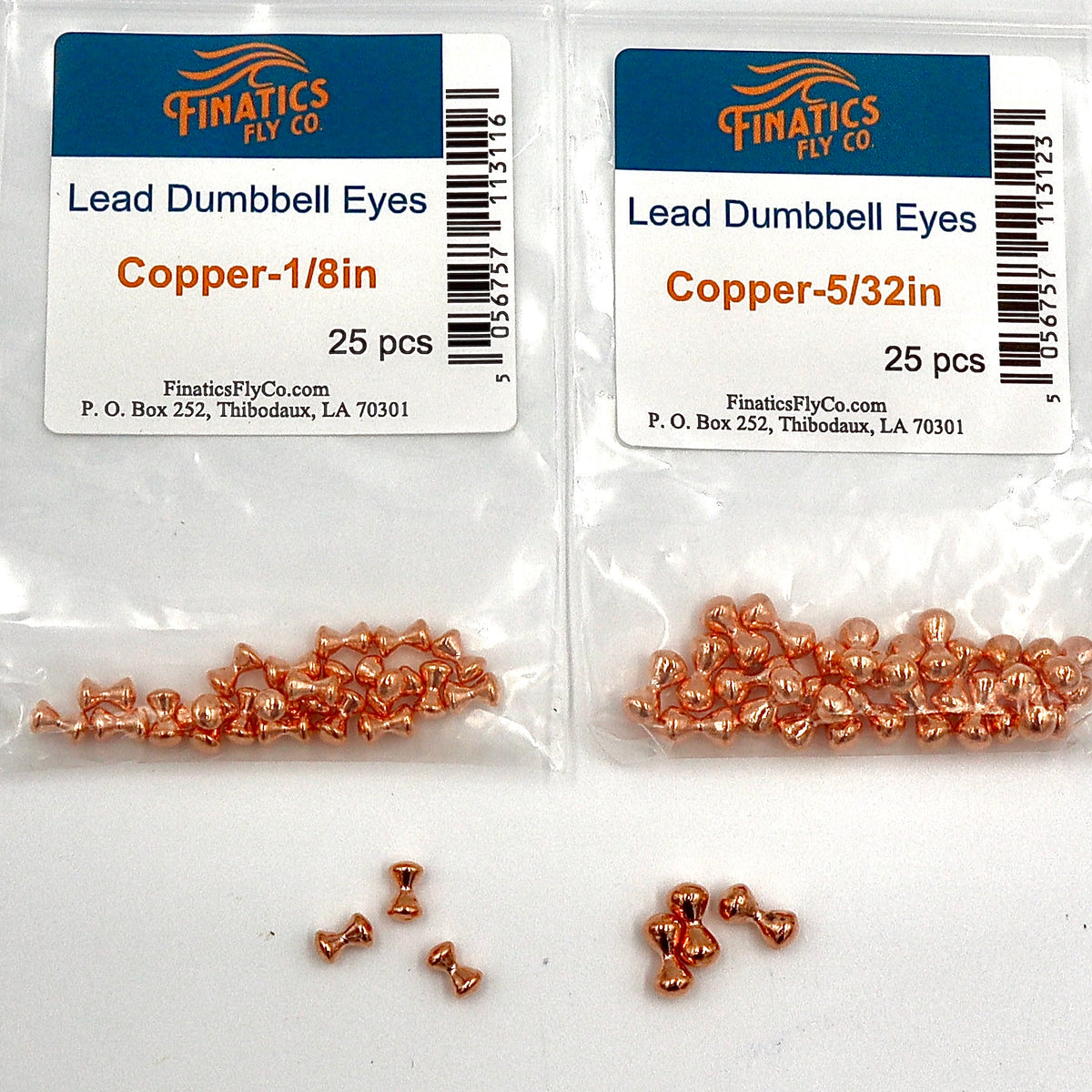 Dumbbell Eyes– Finatics Fly Company - fly tying material - image 5