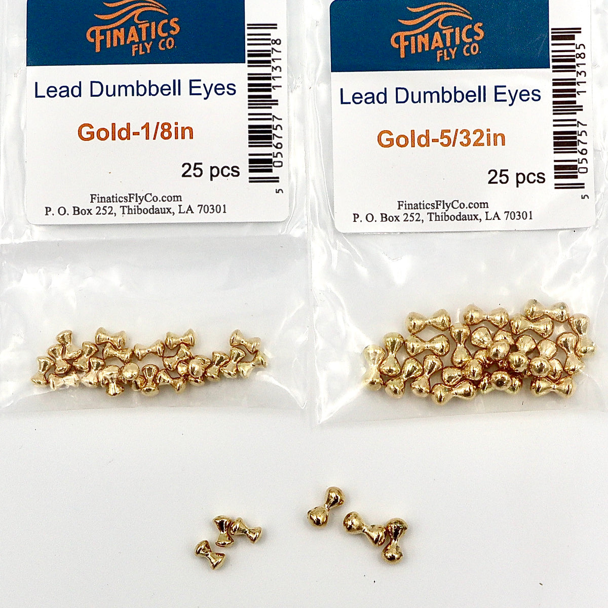 Dumbbell Eyes– Finatics Fly Company - fly tying material - image 7