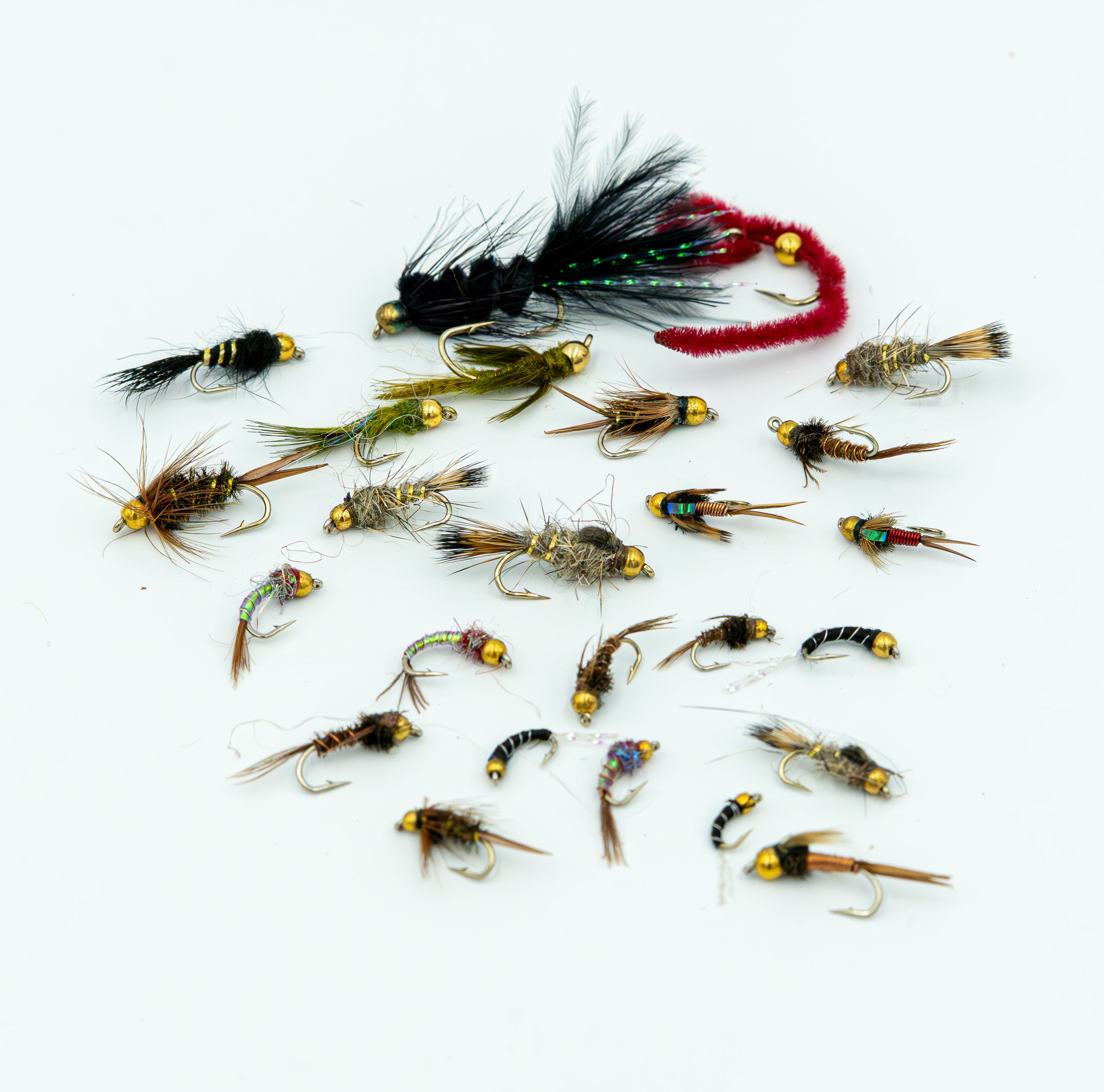 Trout 25 BH Nymph Assortment – Finatics Fly Company