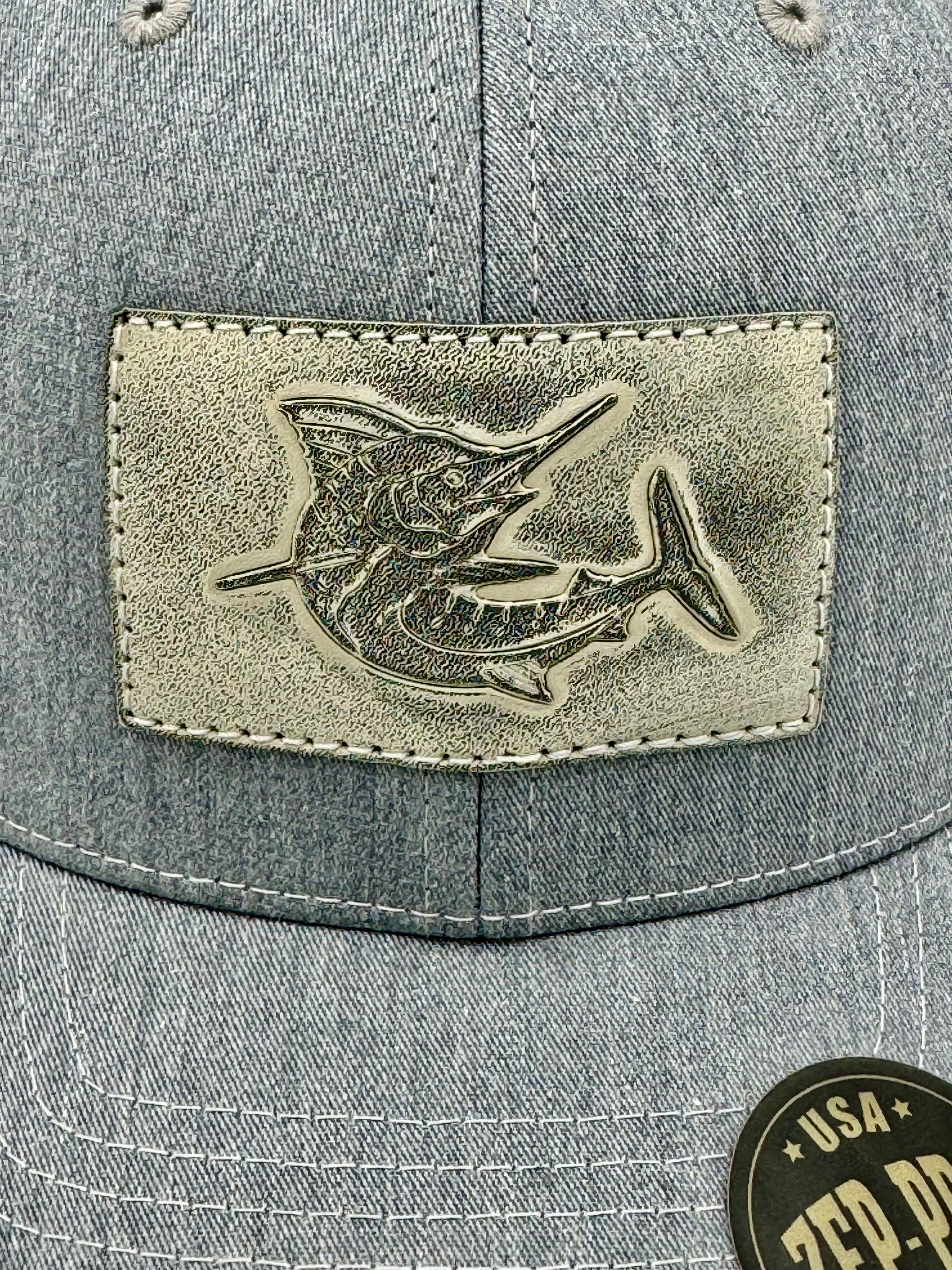 Marlin Leather Patch Trucker Hat – Finatics Fly Company