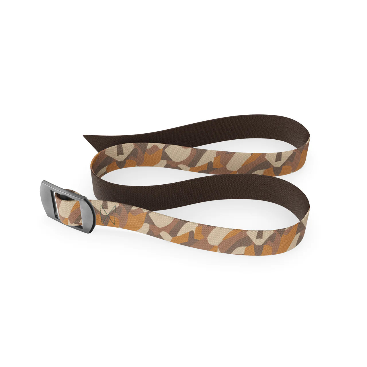 BASECAMP REV BELT black strap coiled for compact storage