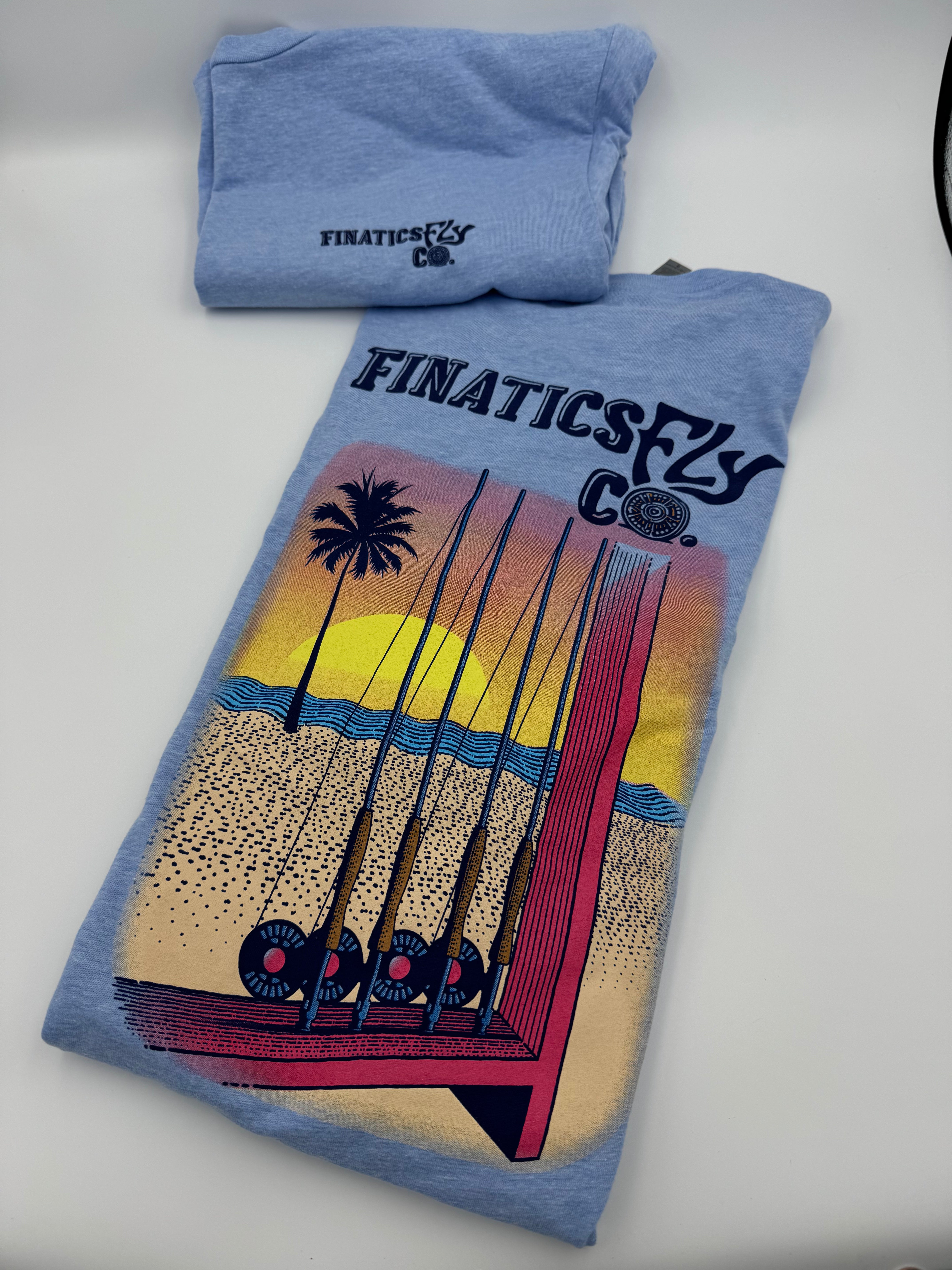 Sunset Reel Next Level T Shirt- Finatics Fly Company