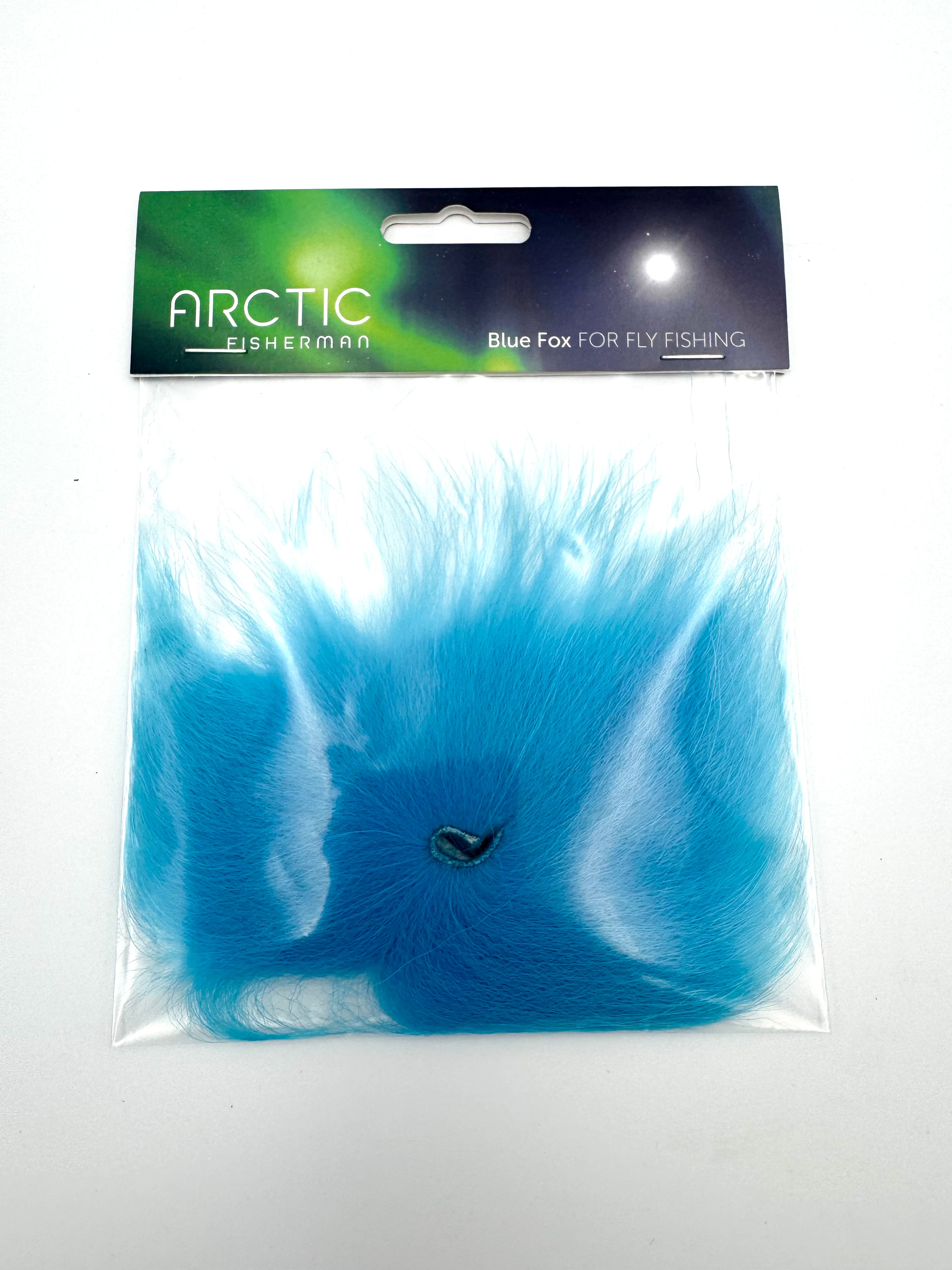 Blue Fox Tail fly tying hair blue color