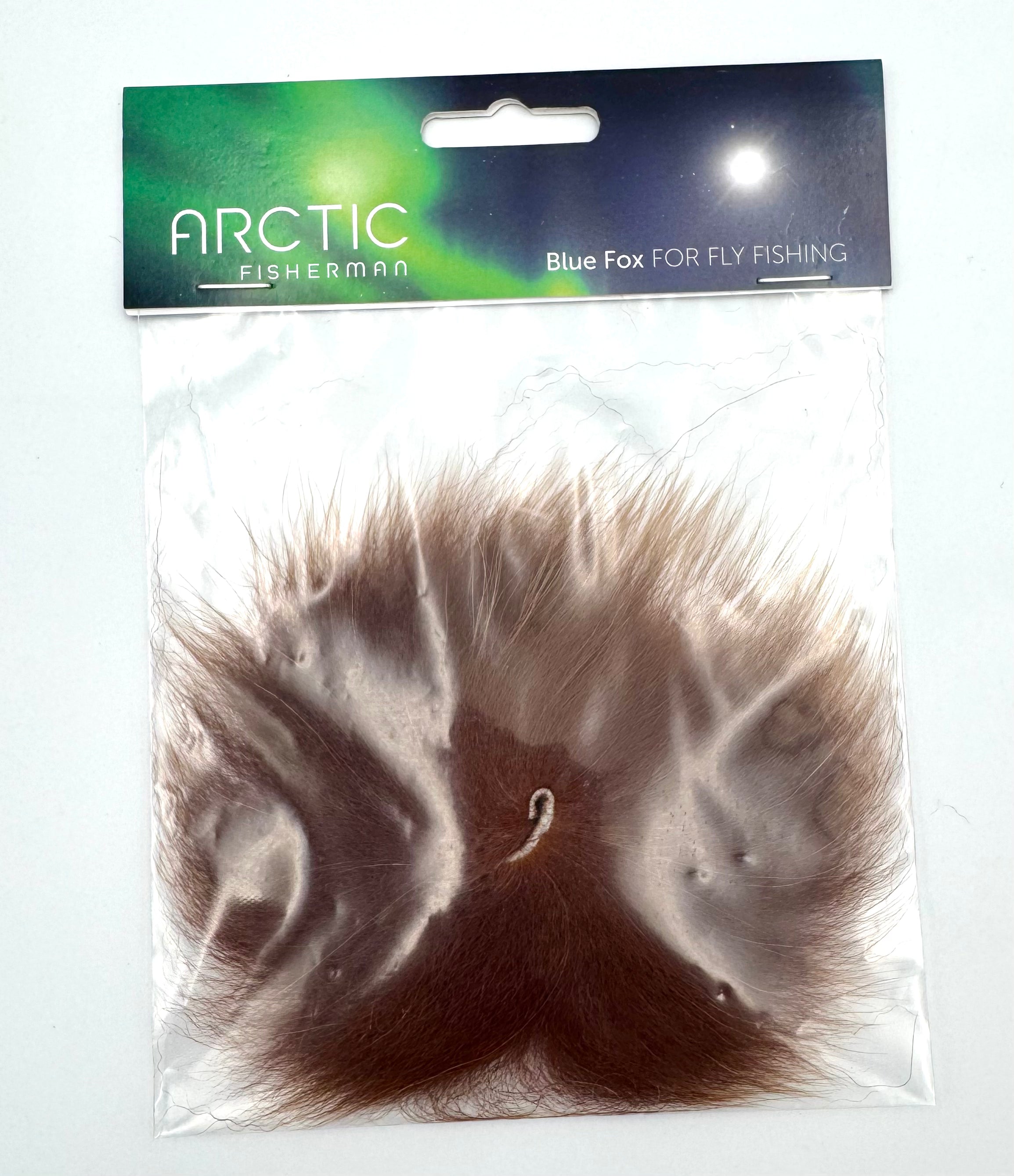 Blue Fox Tail fly tying hair brown color
