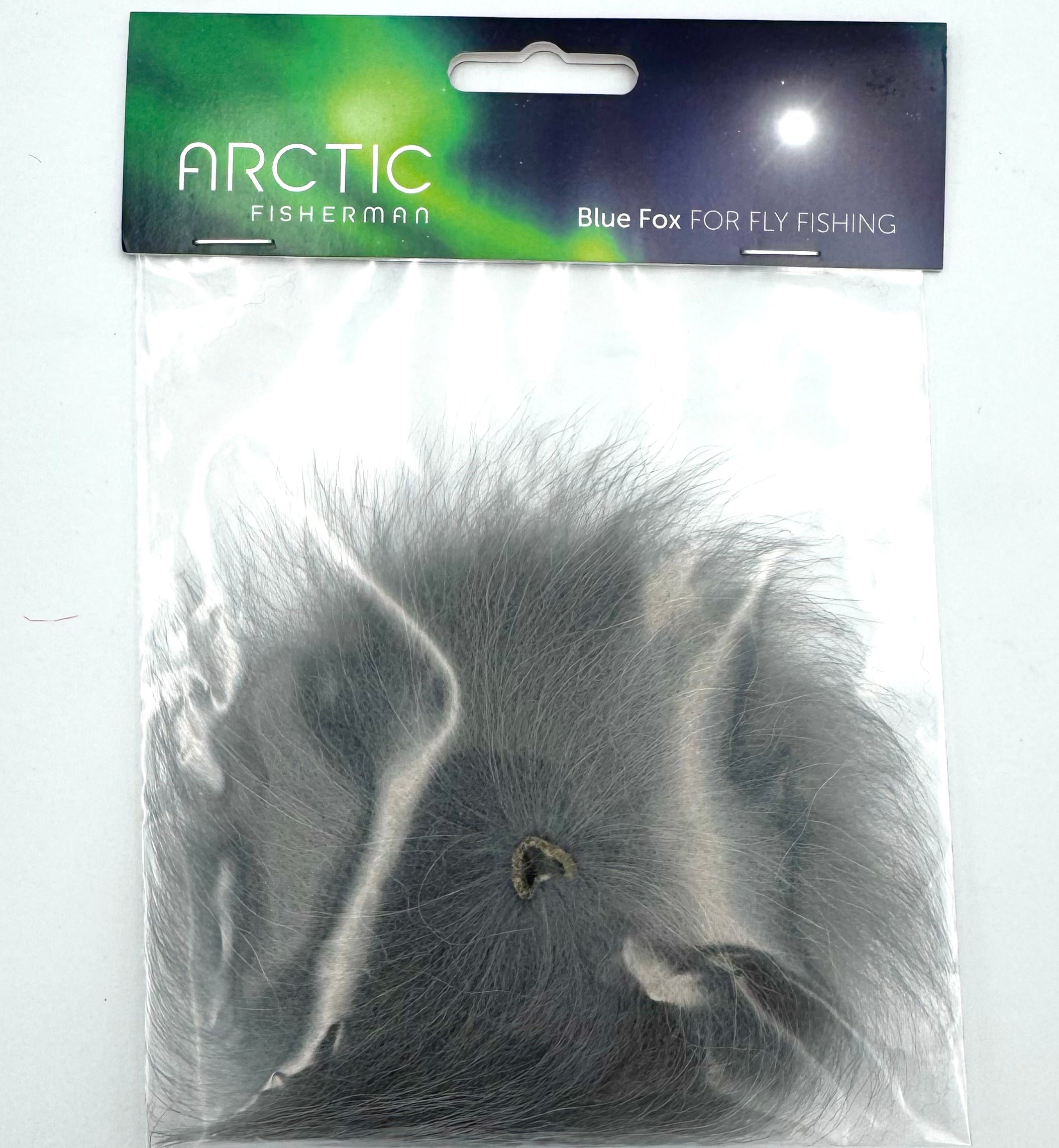 Blue Fox Tail fly tying hair olive color