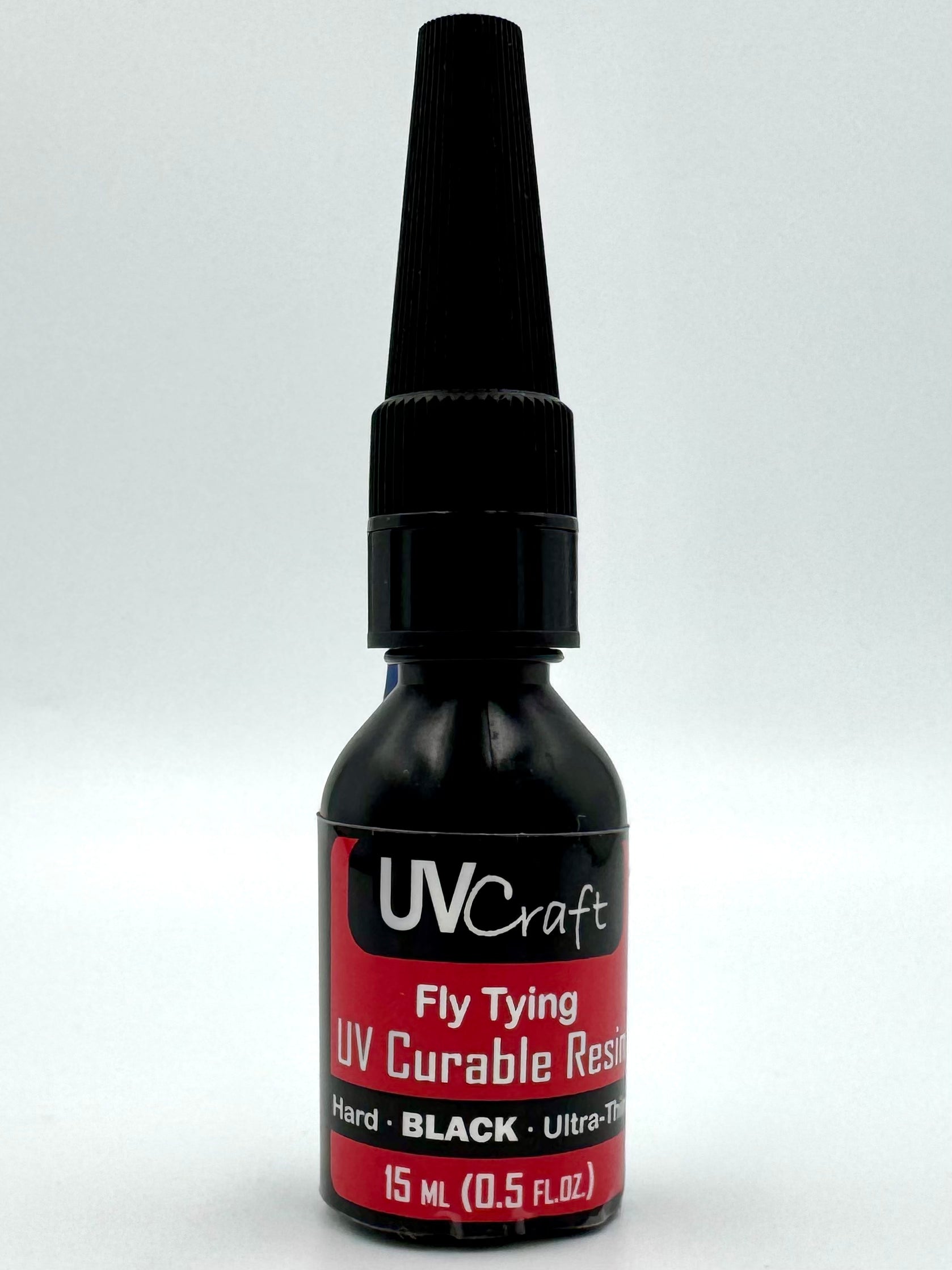 Black Ultra-Thin UV Resin - .5 fl.oz. squeeze Bottle - fly tying material - image 4