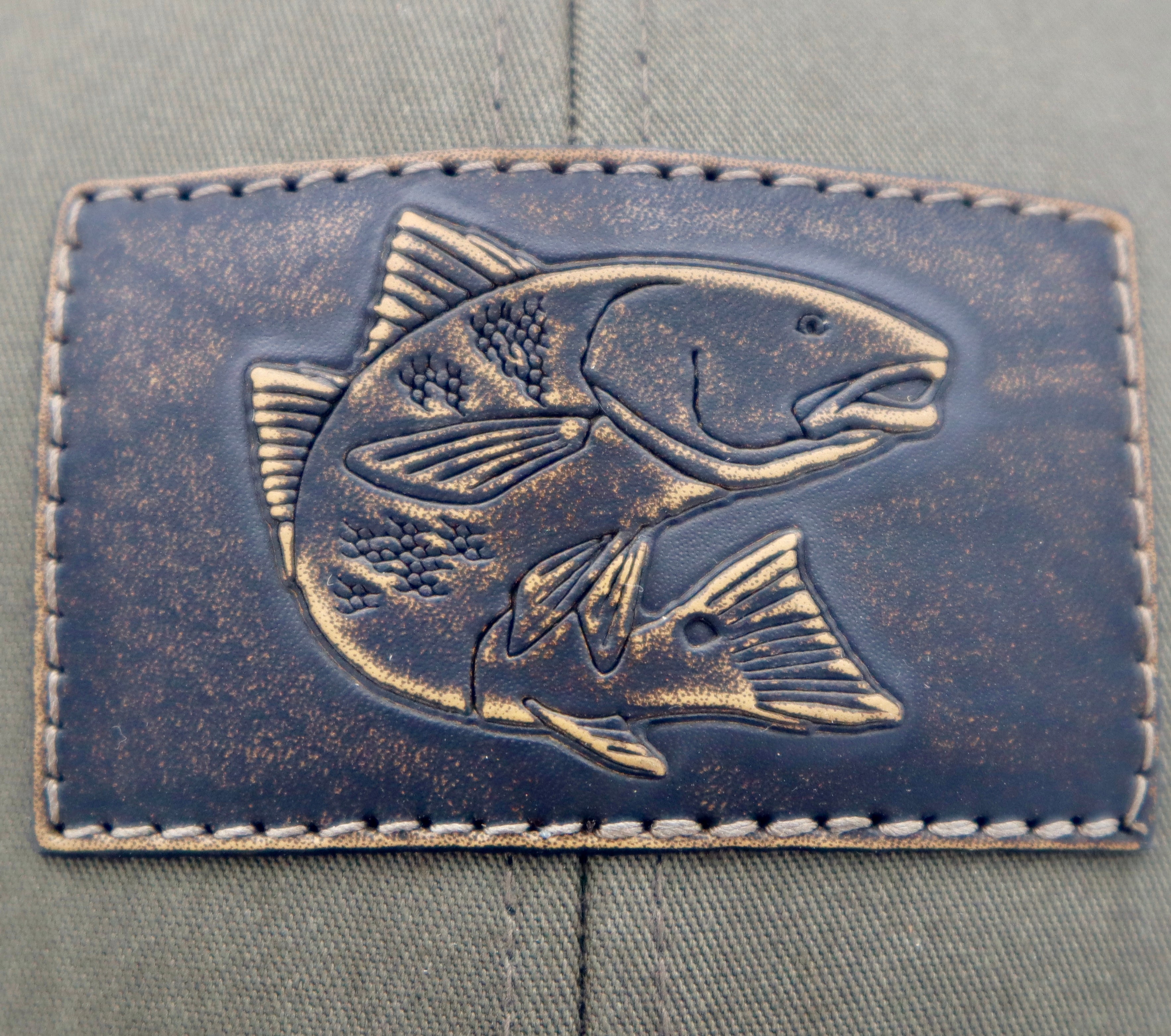 Redfish Leather Patch Trucker Hat – Finatics Fly Company