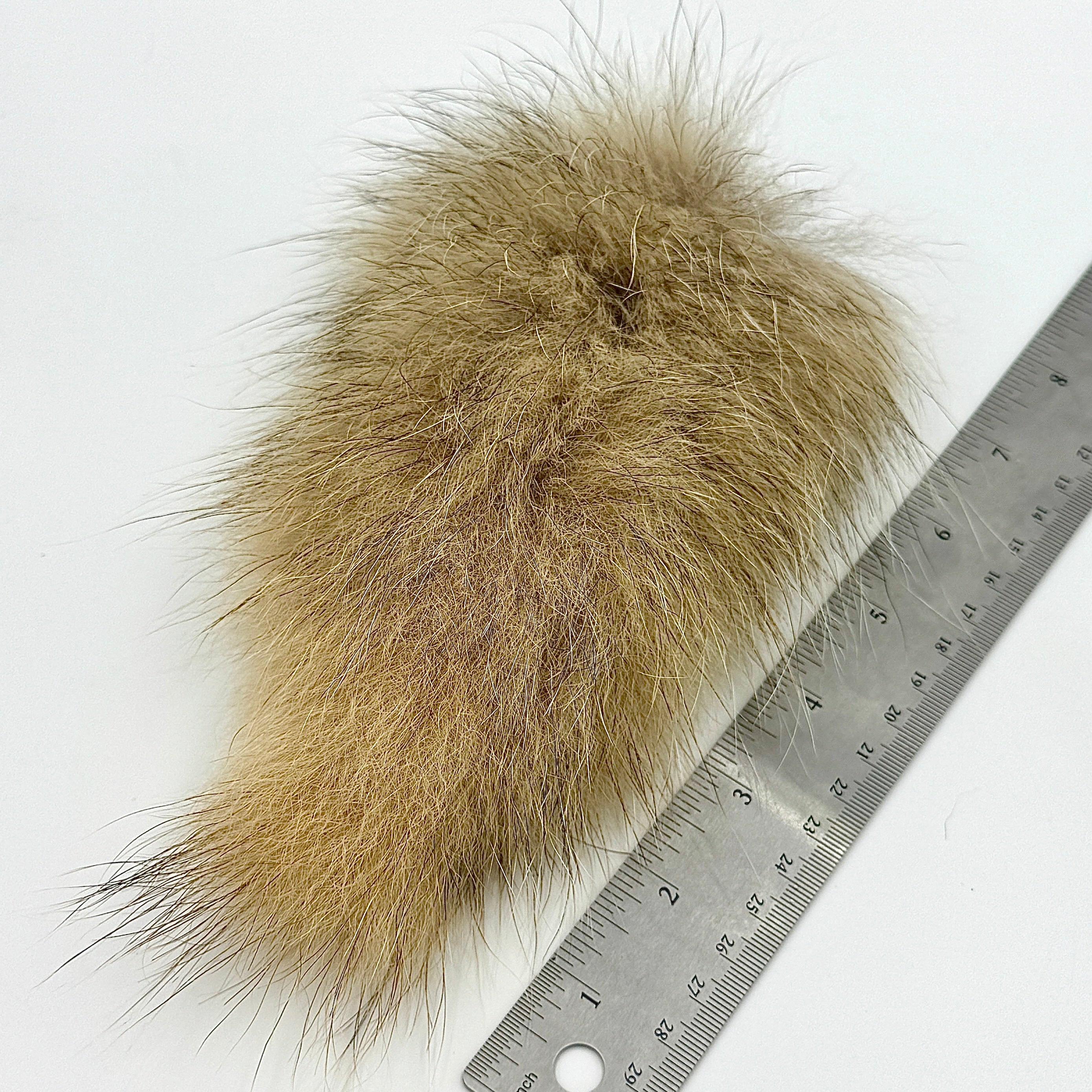 Badger Tail – Premium Full Tail (7” Avg.) patch in tan