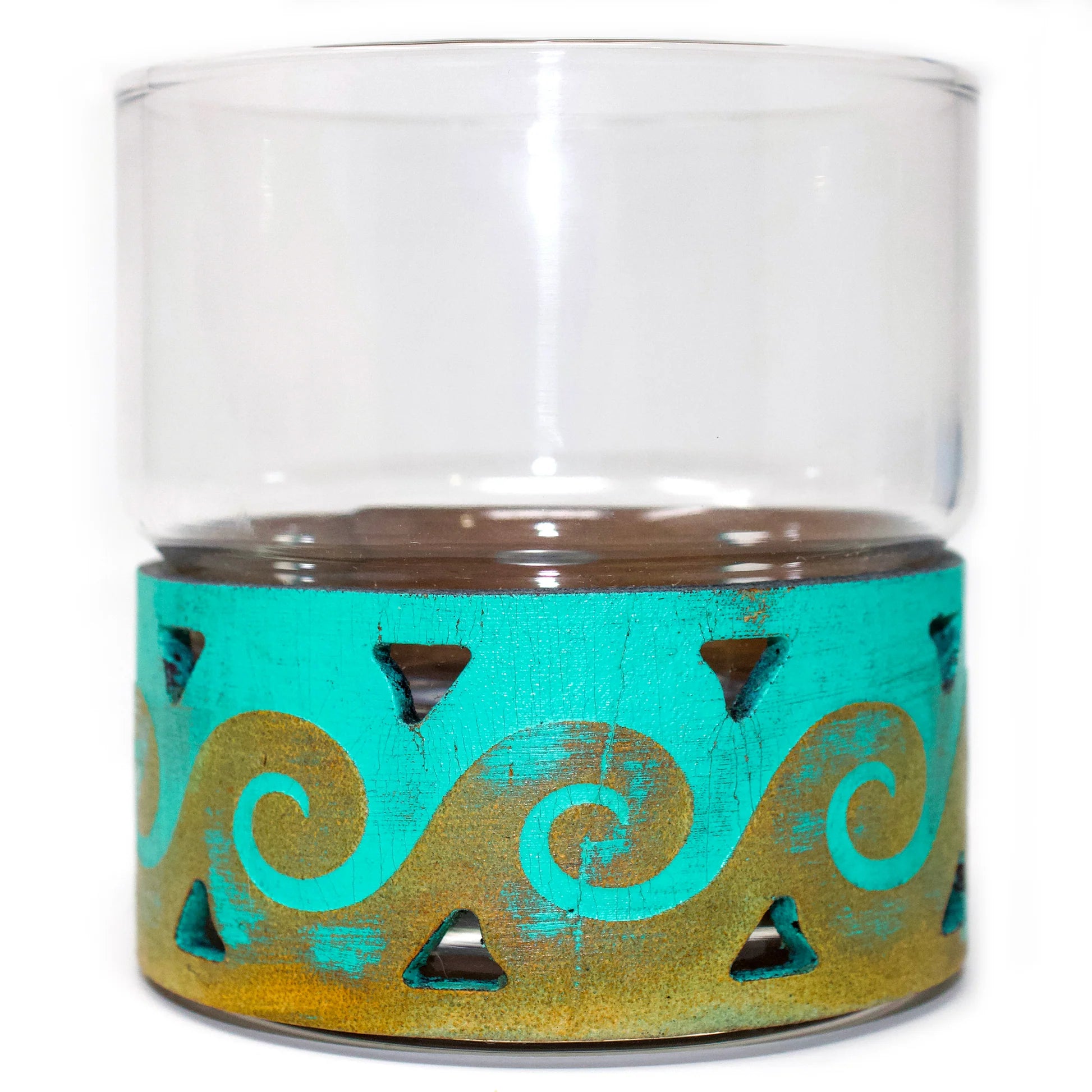 Newton Rocks Glass Leather Wrap - Tidal Wave Set