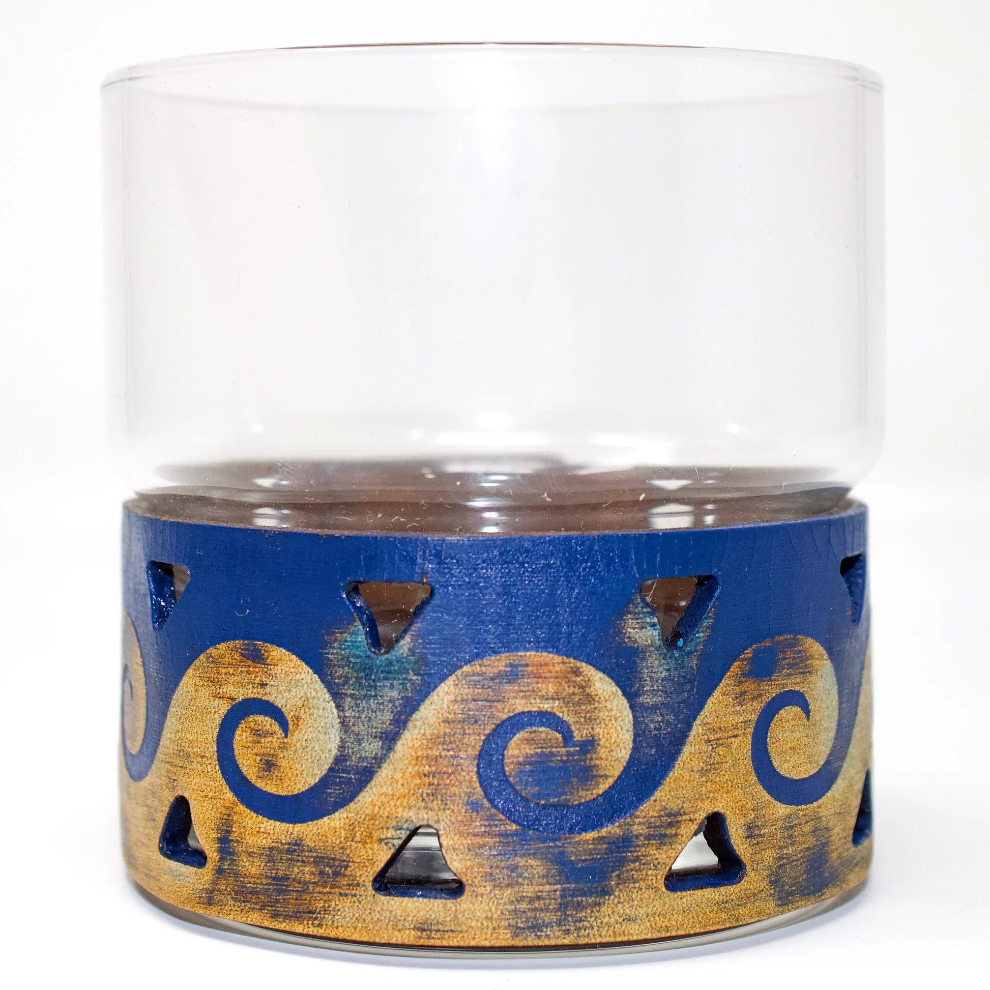 Newton Rocks Glass Leather Wrap - Tidal Wave Set