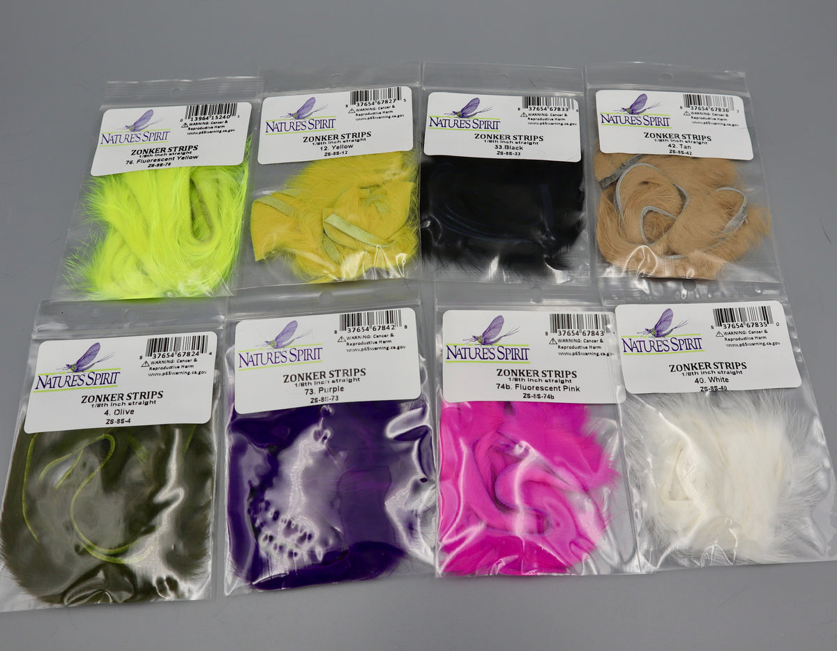 Zonker Strips 1/8 In Straight Cut- Nature's Spirit - fly tying material - image 18