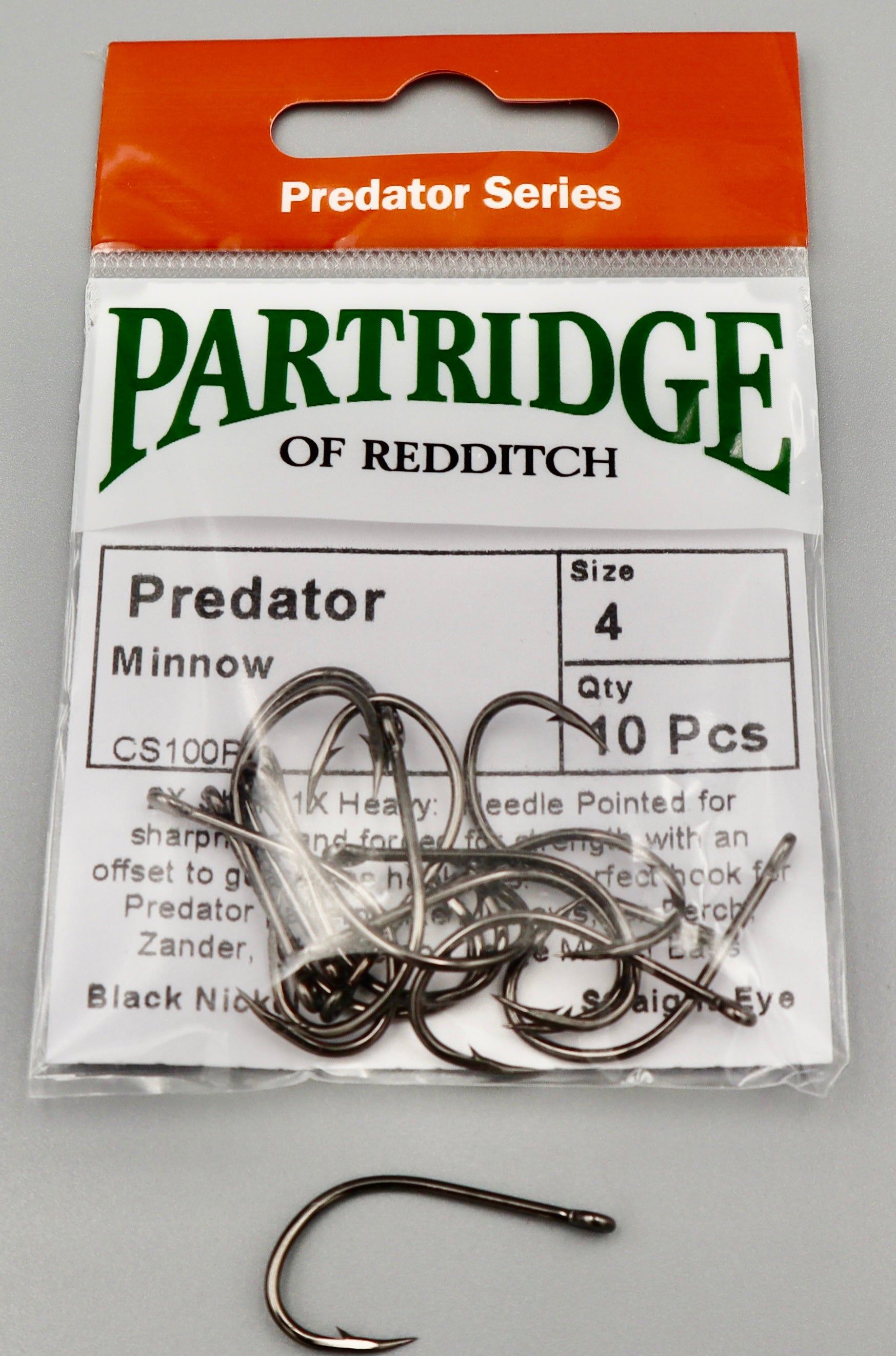 Partridge Of Redditch Hooks Predator minnow( Predator Series)