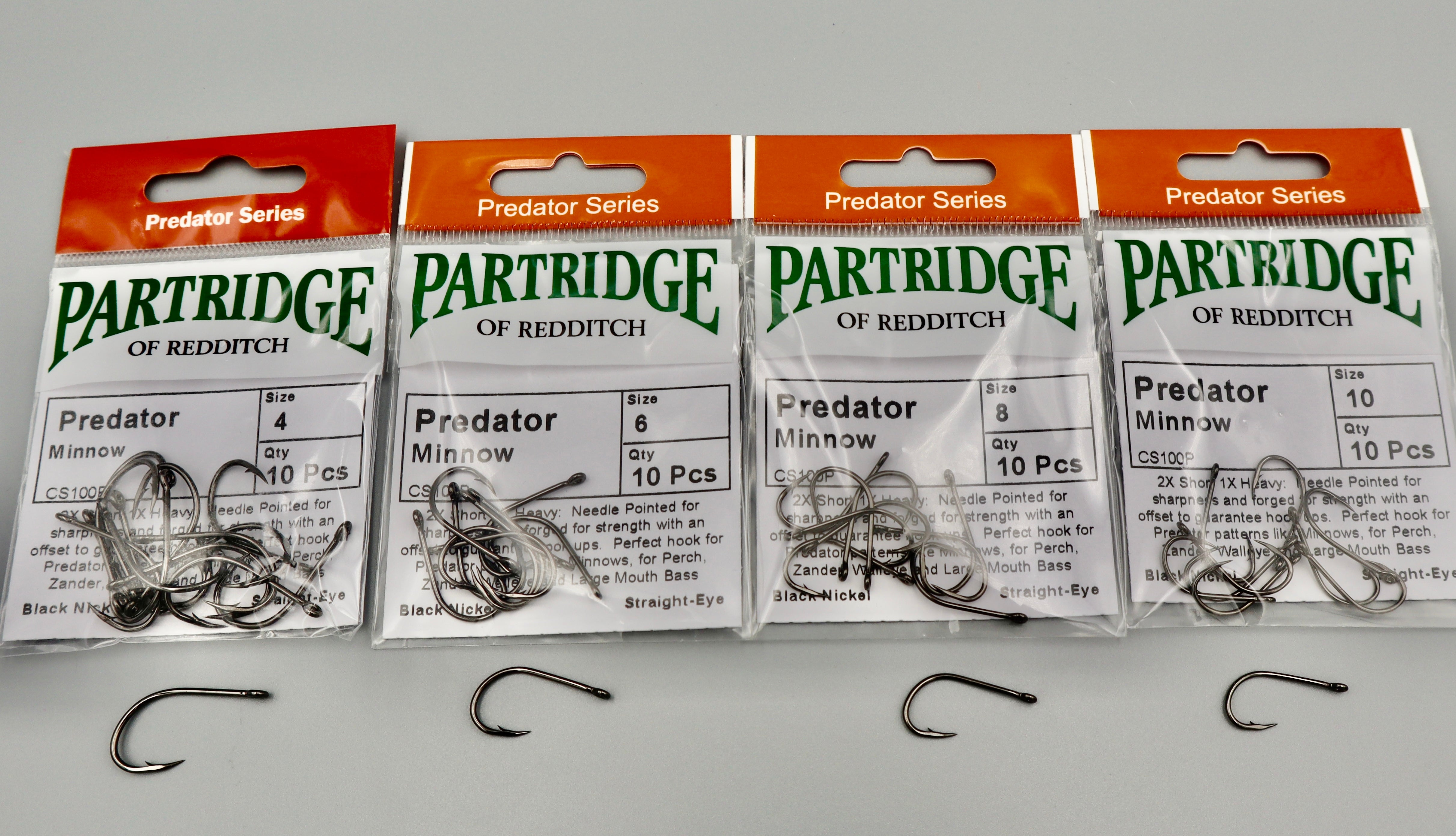 Partridge Of Redditch Hooks Predator minnow( Predator Series)