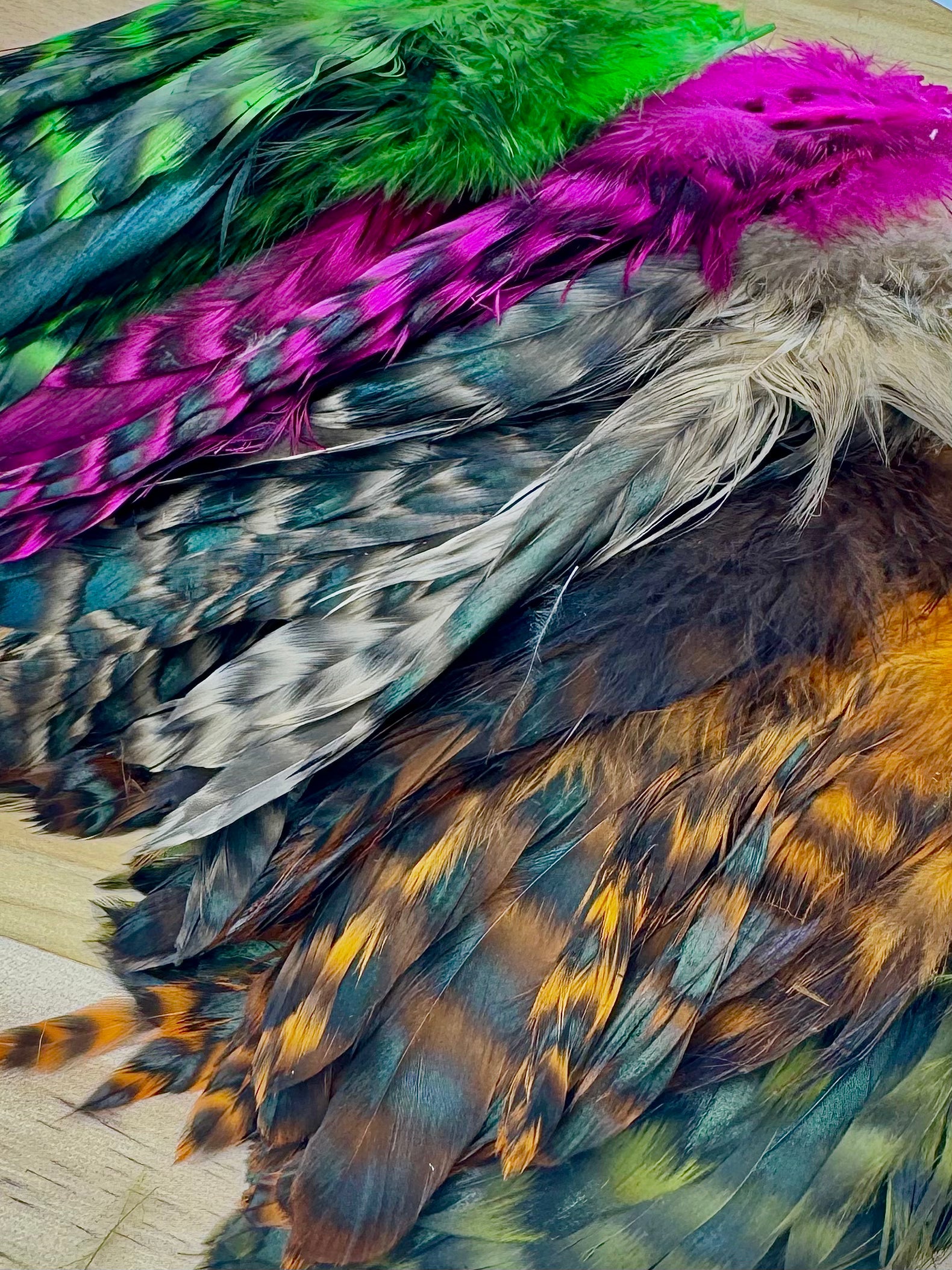 Grizzly Variant Schlappen- Nature's Spirit - fly tying material - image 9
