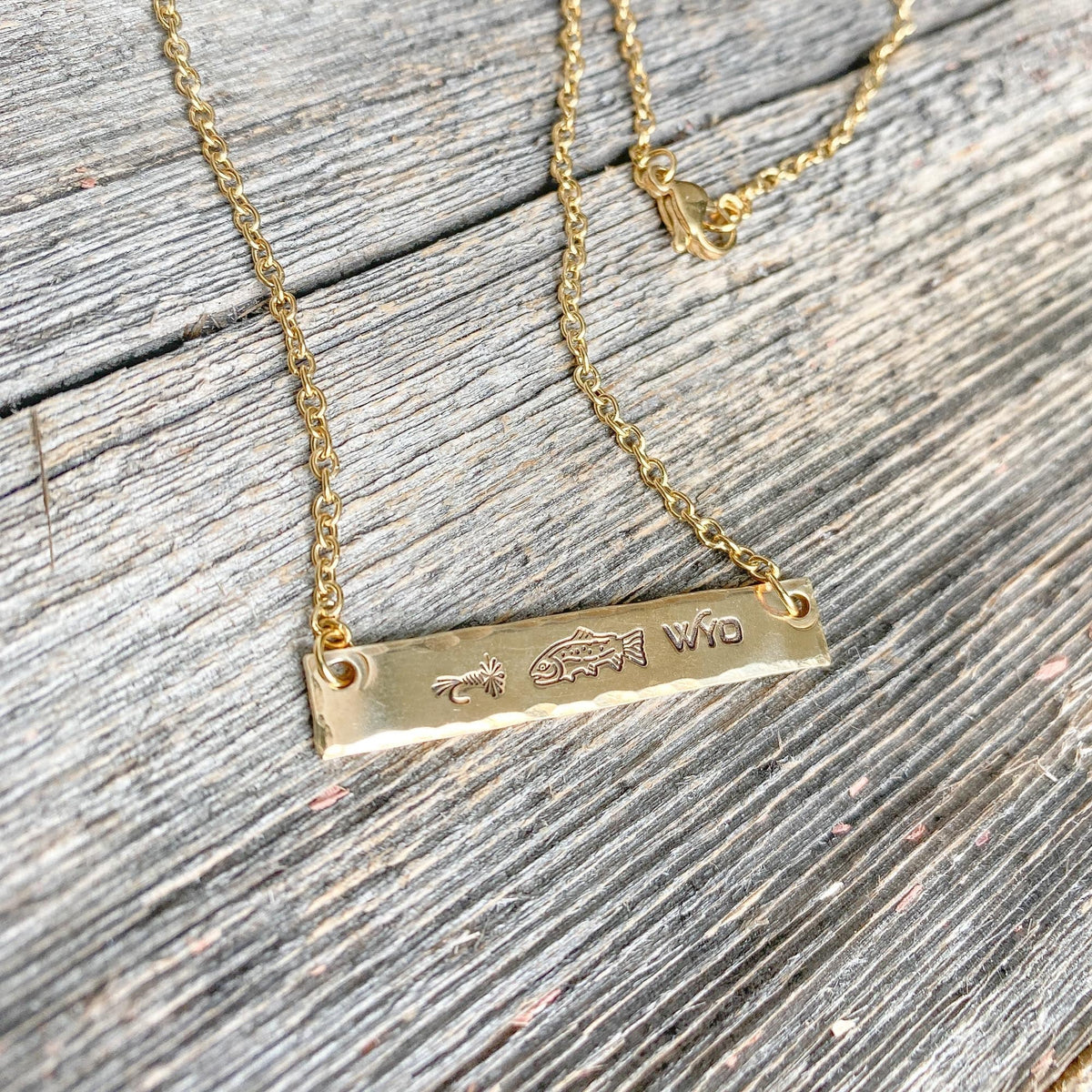 Fly Fish Wyoming Necklace
