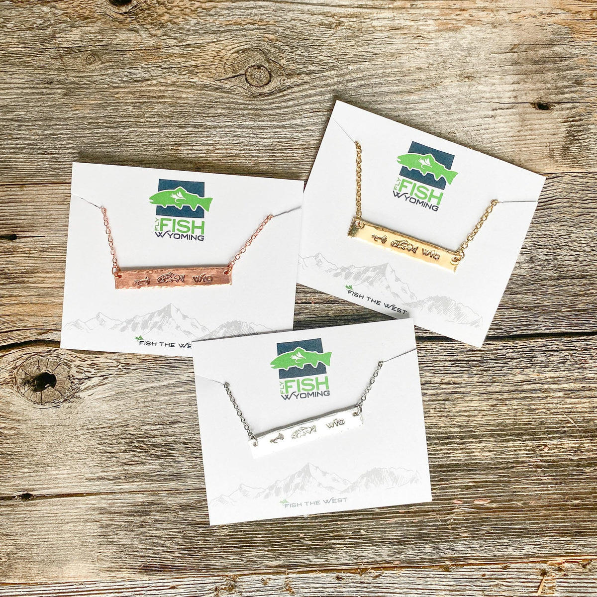 Fly Fish Wyoming Necklace