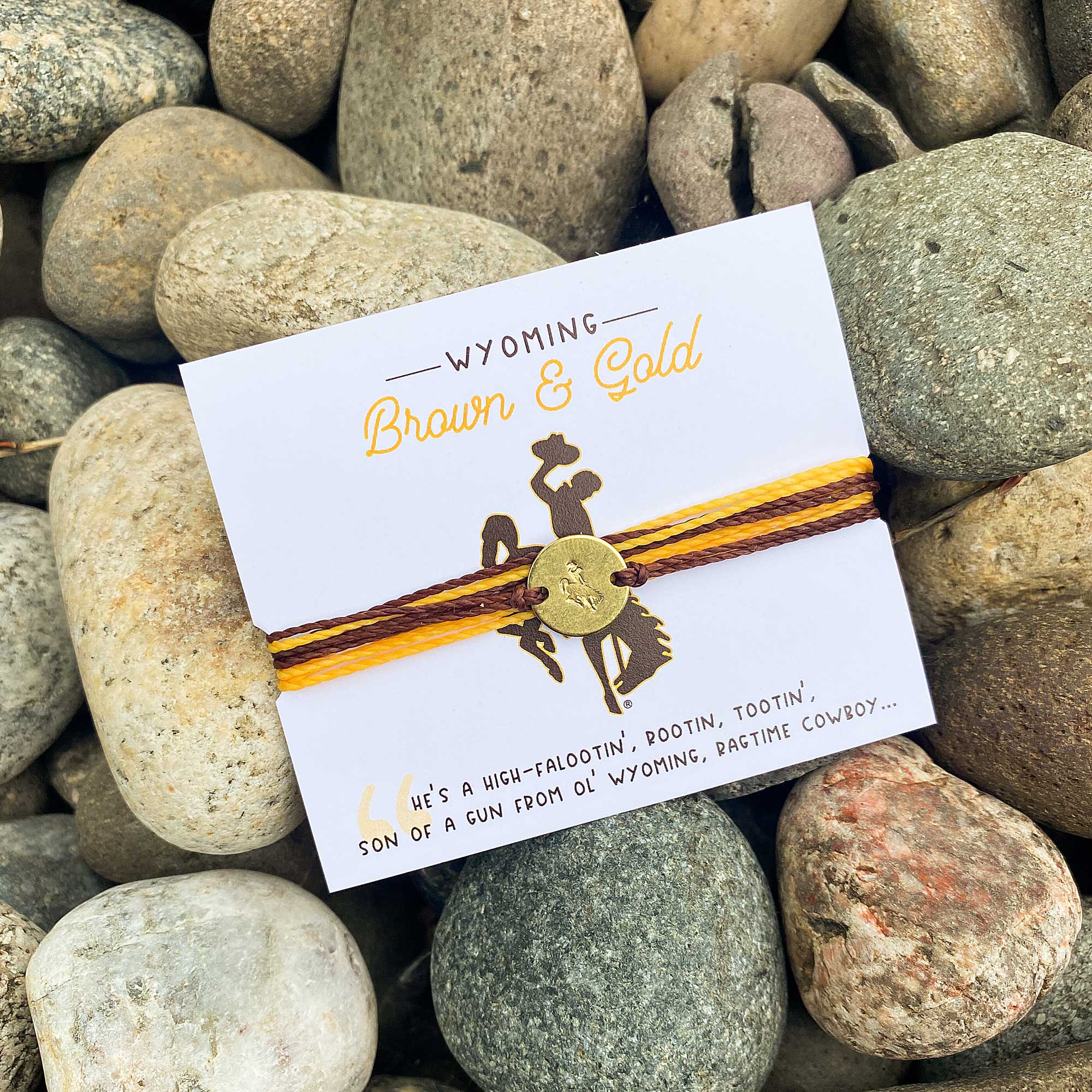 Wyoming Cowboys Brown and Gold Bracelet (Limited Edition)