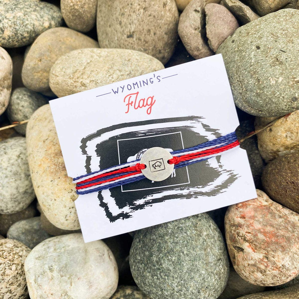 Wyoming Flag Bracelet