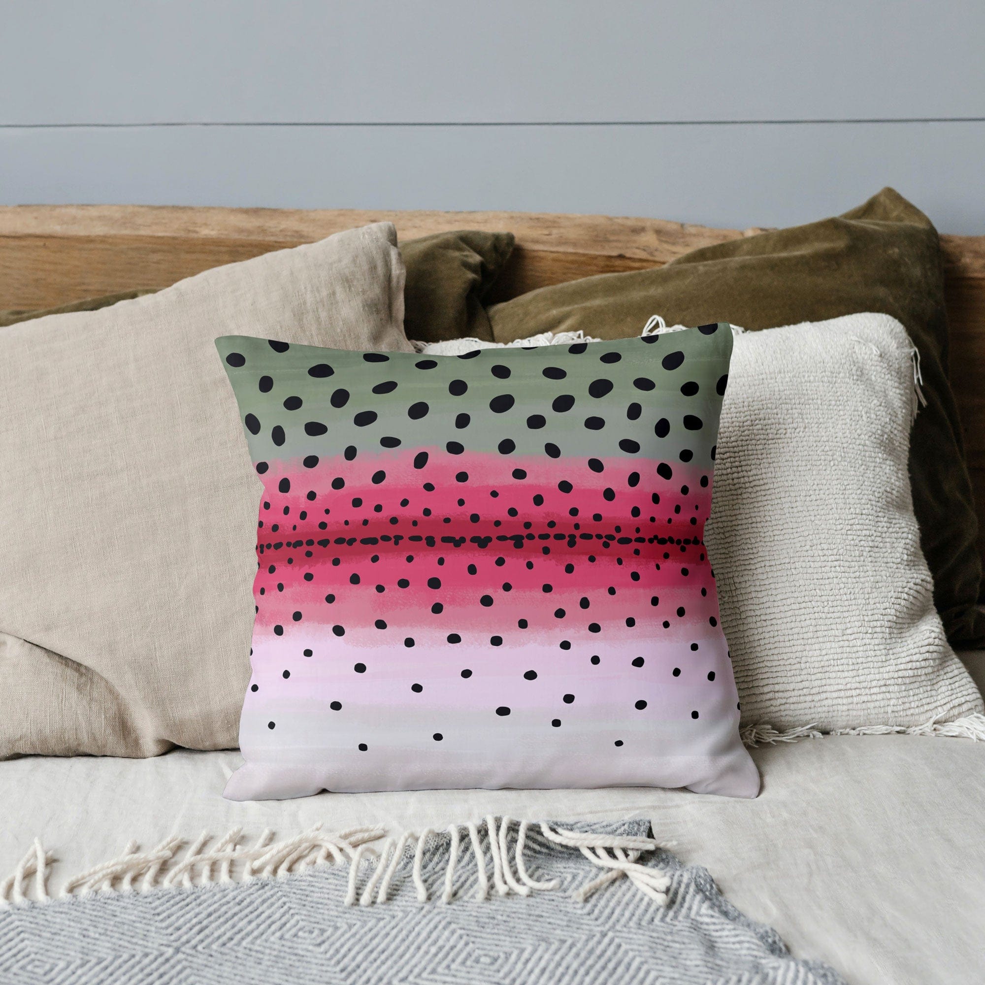 Rainbow Trout Pillow