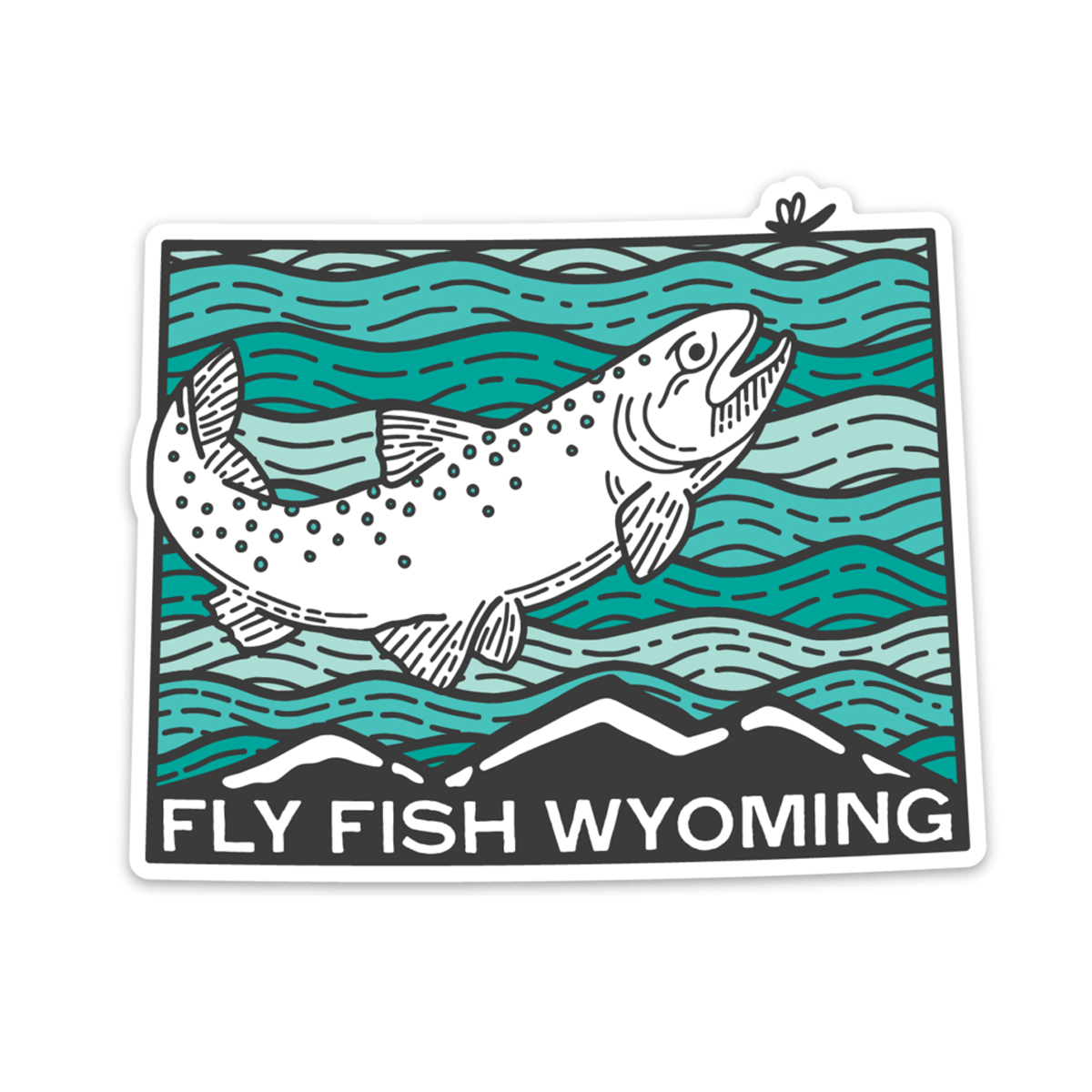 Fish Rising Sticker