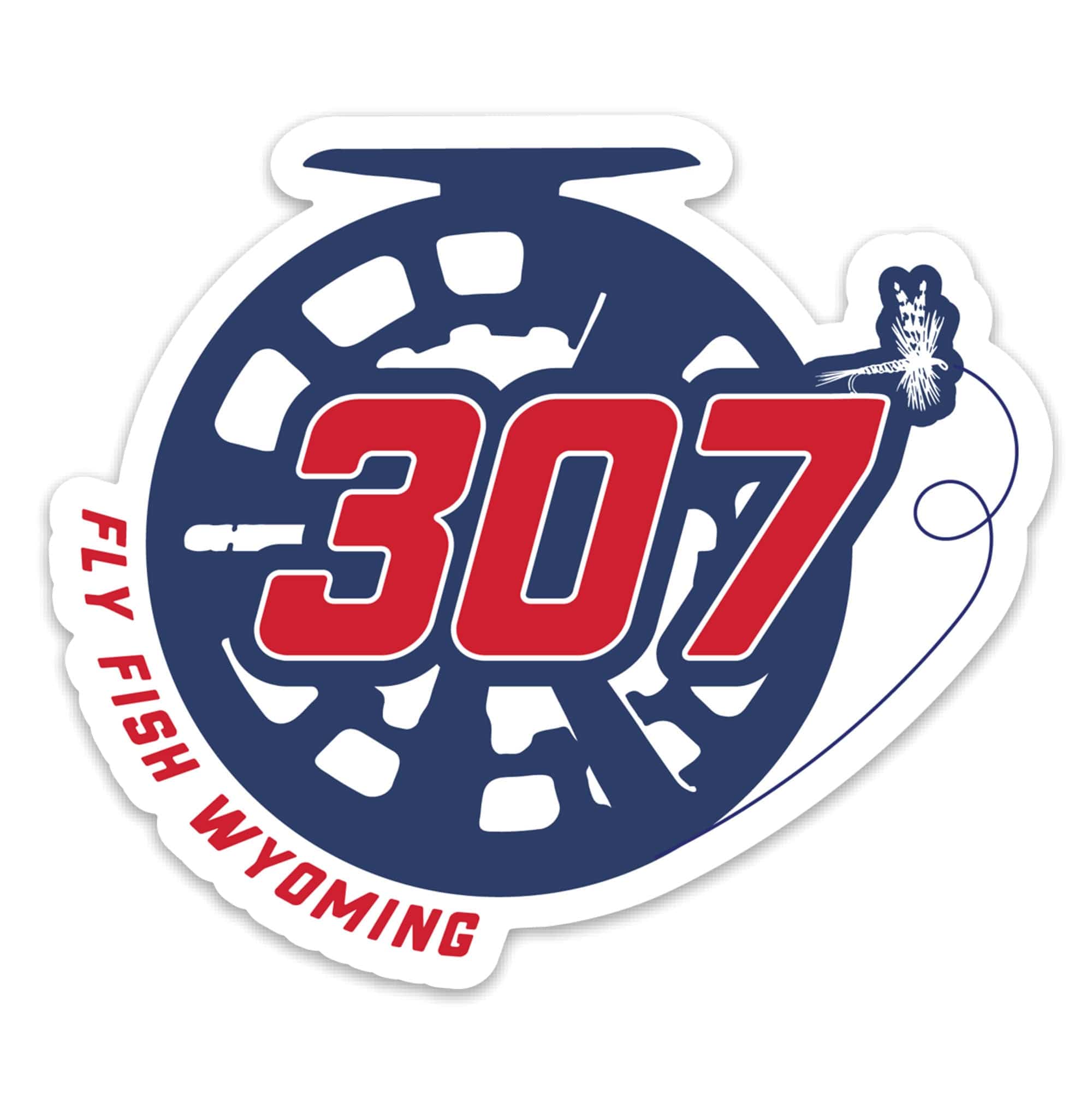 Reel 307 Sticker - Red, White & Blue