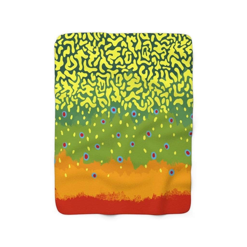 Brook Trout Sherpa Fleece Throw