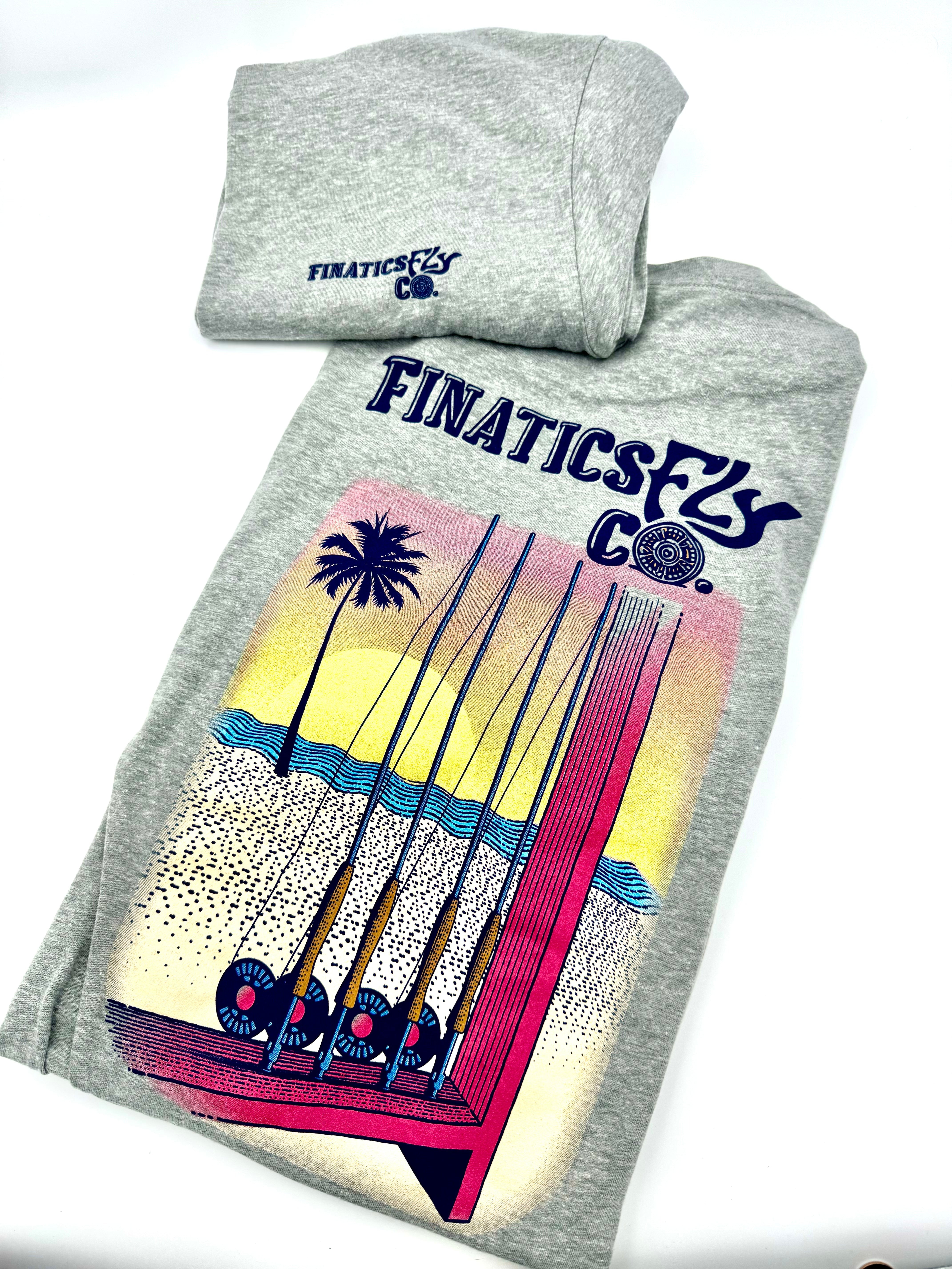 Sunset Reel Next Level T Shirt- Finatics Fly Company
