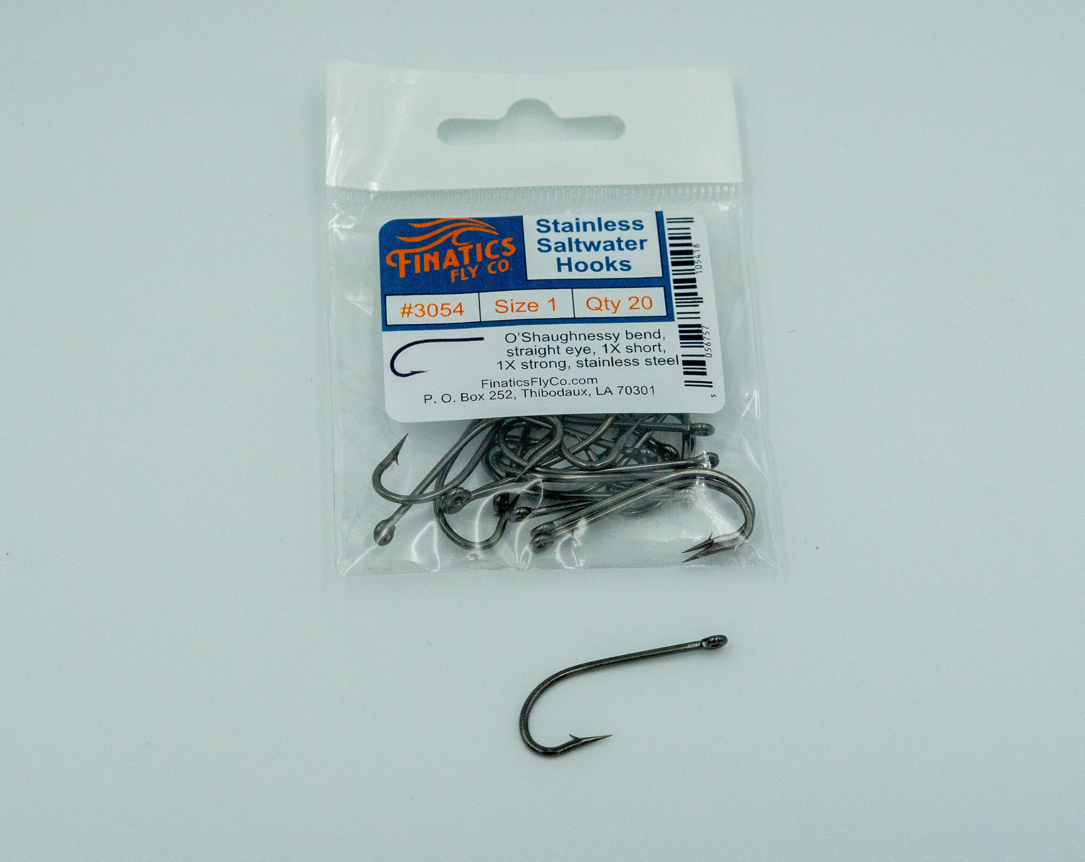 Streamer O'Shaughnessy 1X Short – Finatics Fly Co. Stainless Saltwater Hooks