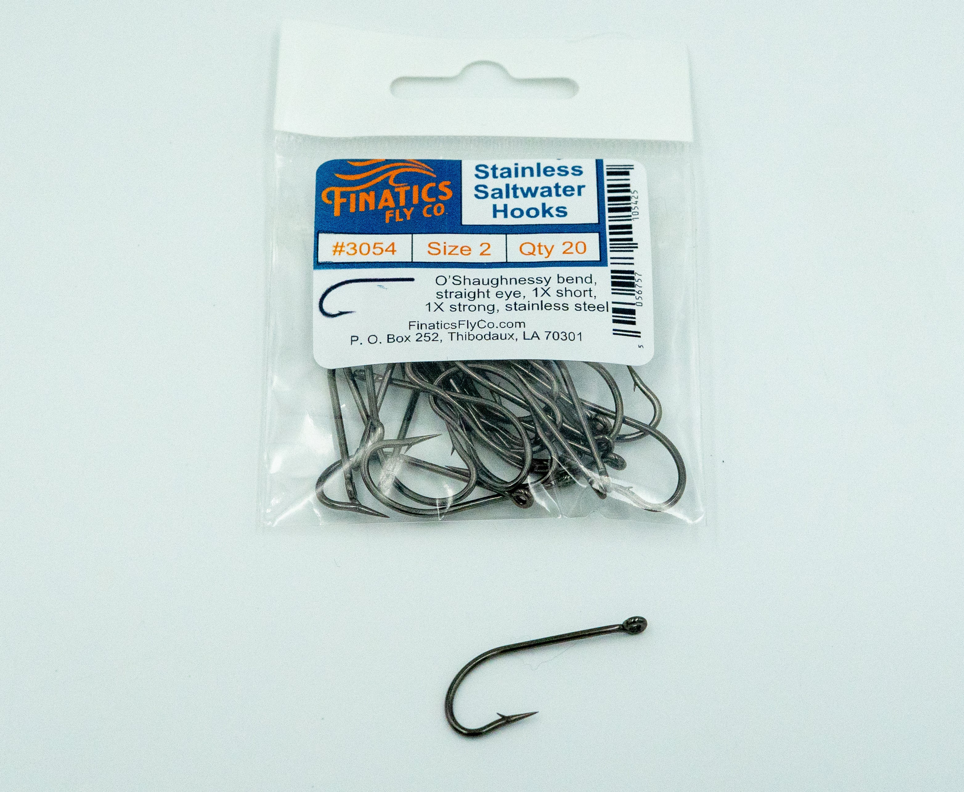 Streamer O'Shaughnessy 1X Short – Finatics Fly Co. Stainless Saltwater Hooks
